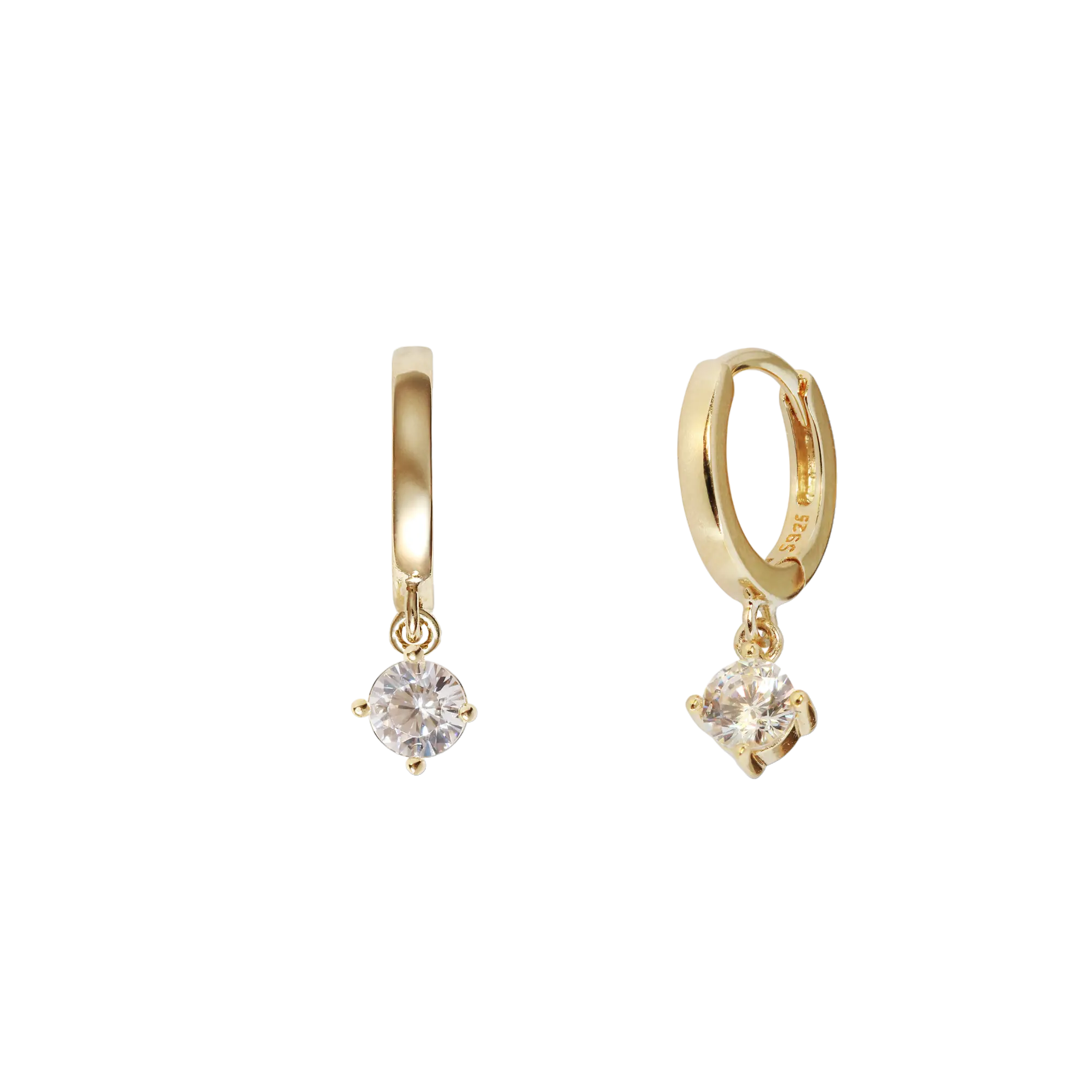 Ohrringe Mini Circle Crystal Gems LisaConcept