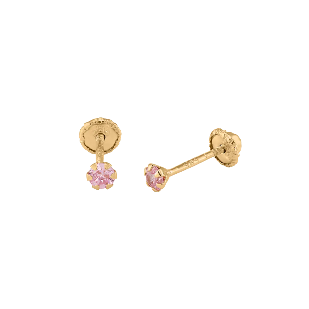 Ohrringe Pink Crystal • Gold 14k LisaConcept