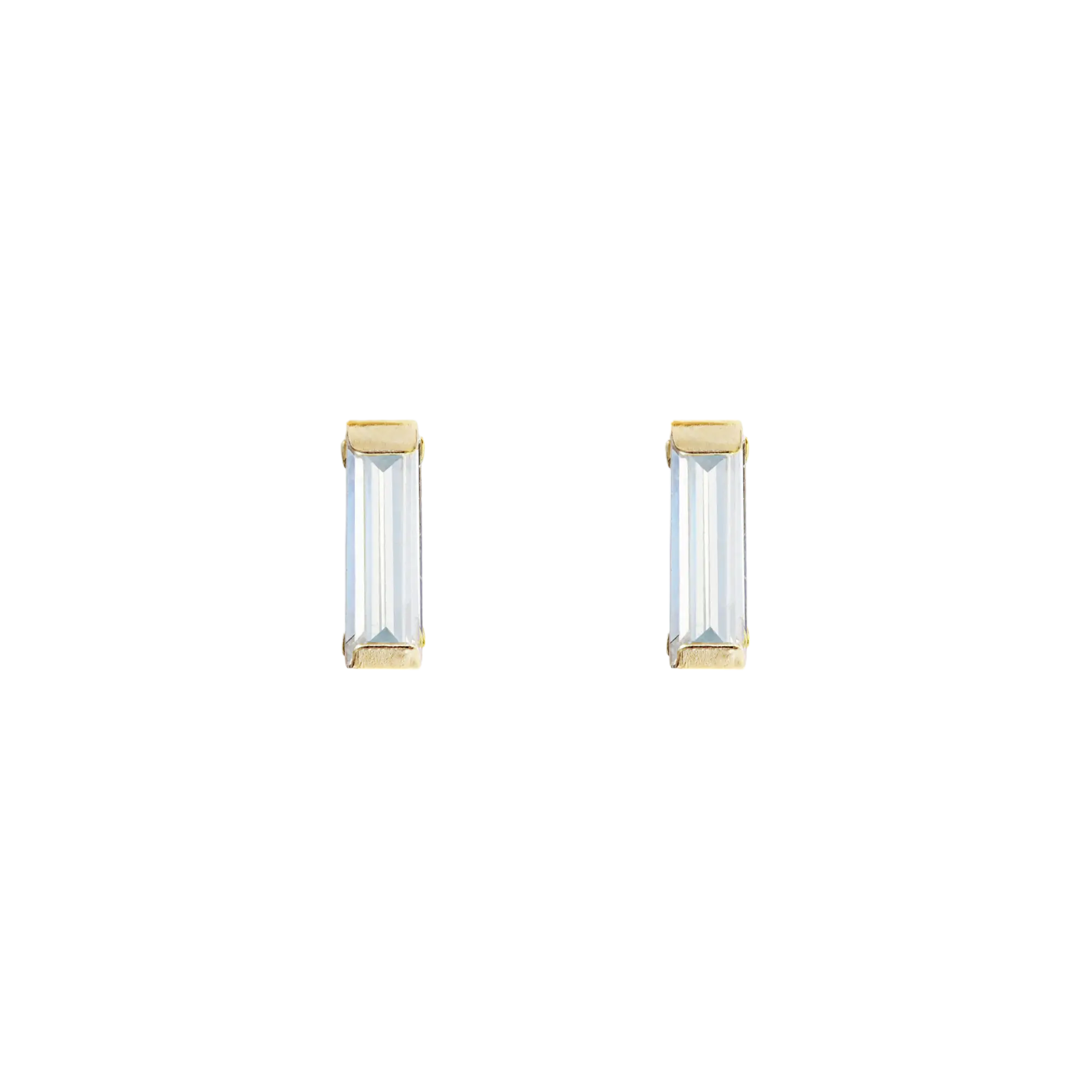 Ohrringe Shiny Baguette L • Gold 14K LisaConcept