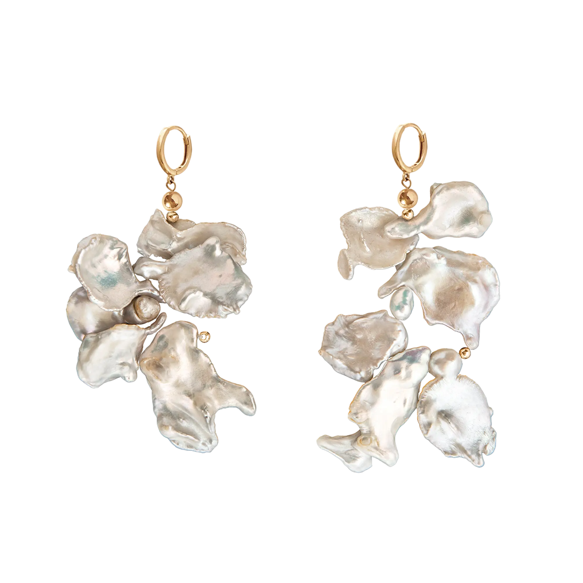 Ohrringe White Keshi Pearls LisaConcept