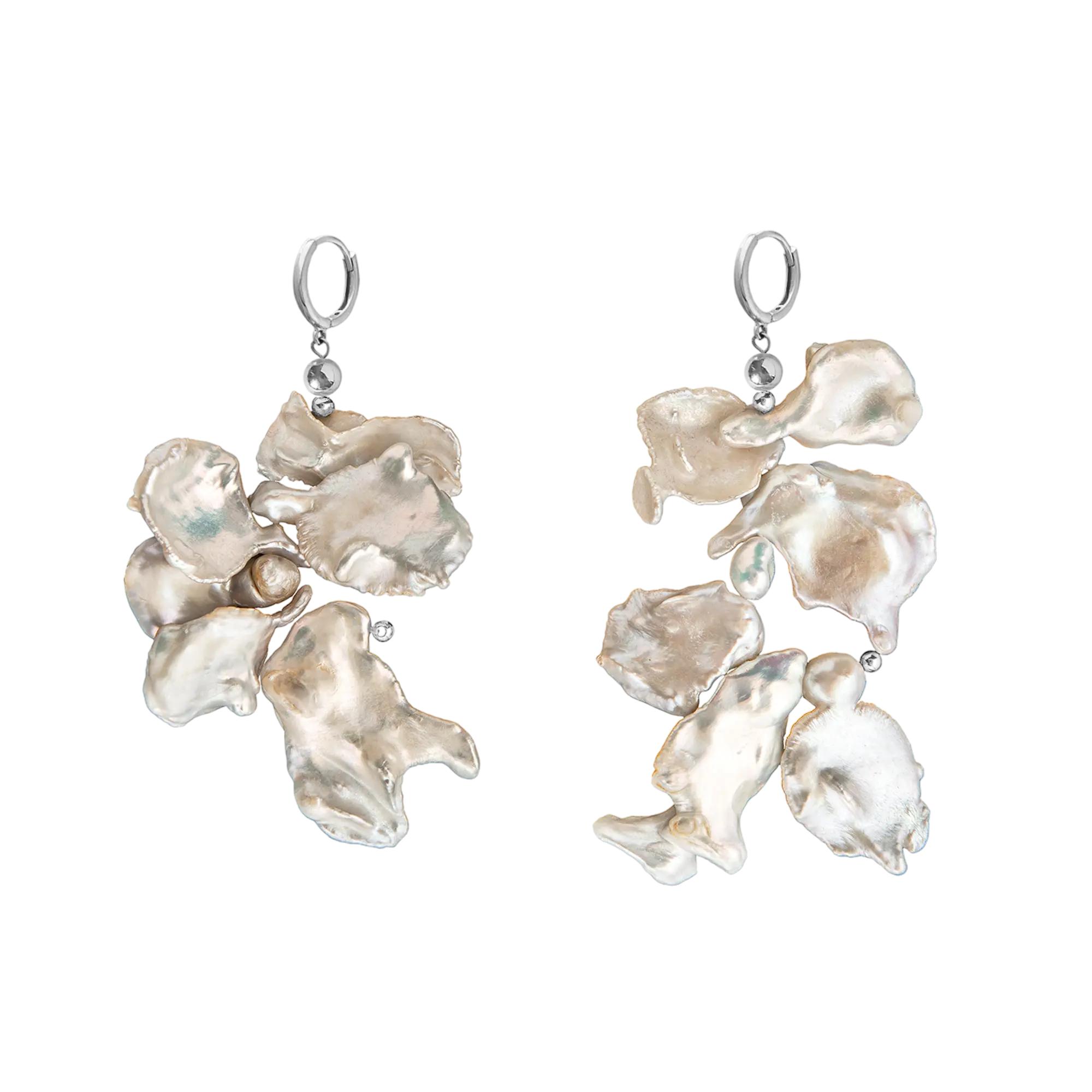 Ohrringe White Keshi Pearls LisaConcept