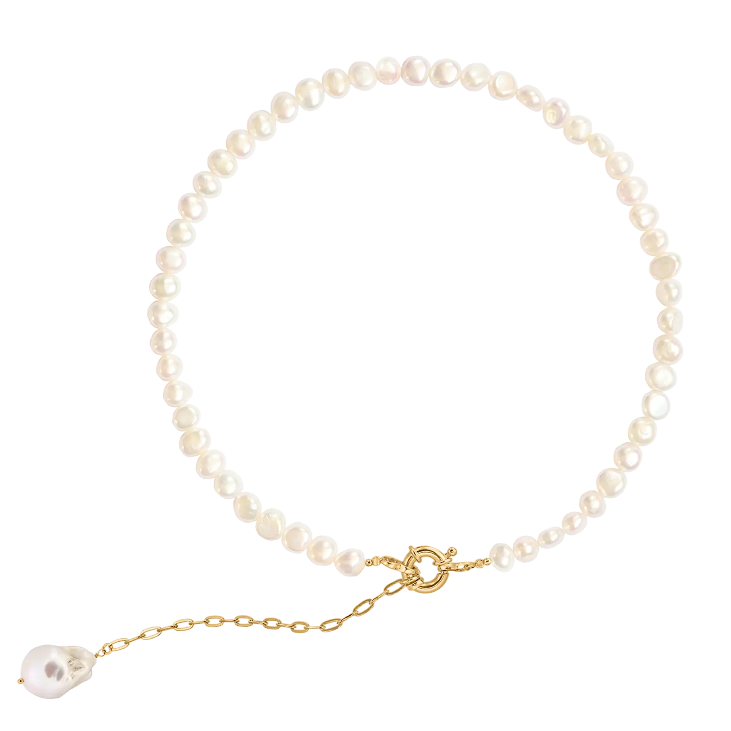 Collier Buttons&Baroque Pearl LisaConcept