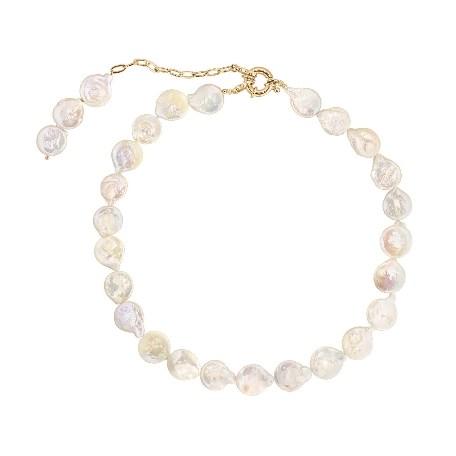 Collier Coin Keshi Pearls LisaConcept