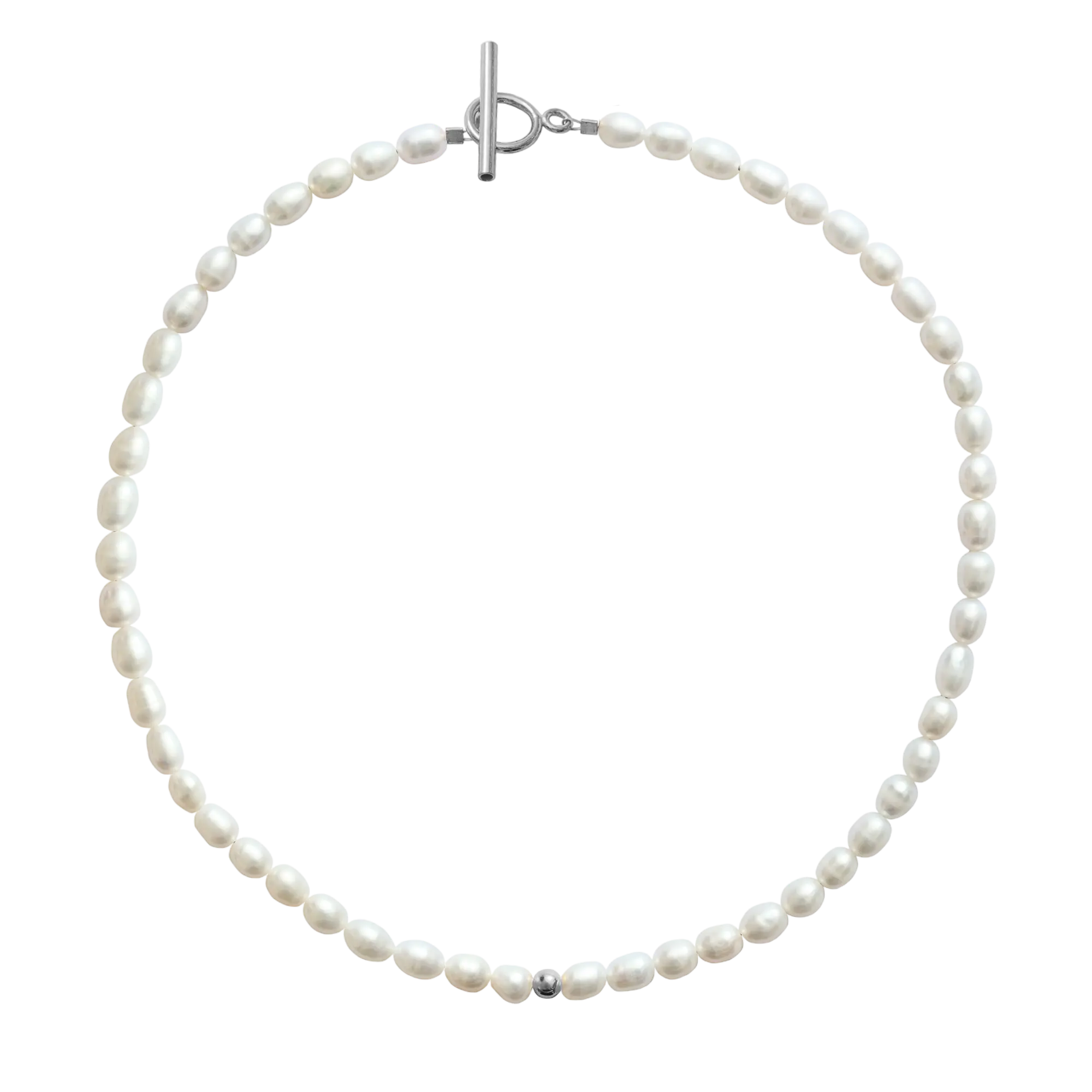 Collier Pearl Bead Oval LisaConcept