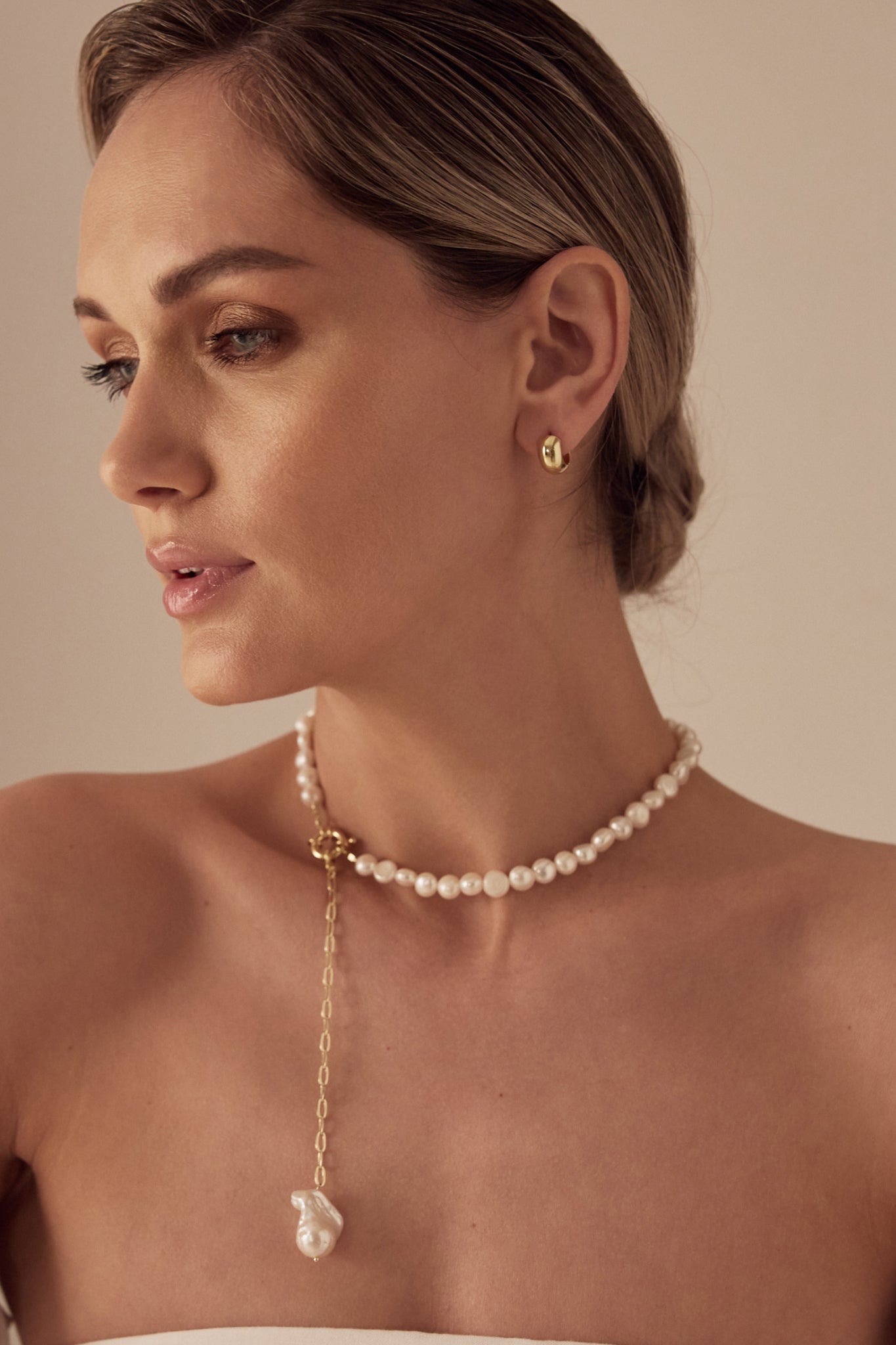 Collier Buttons&Baroque Pearl LisaConcept