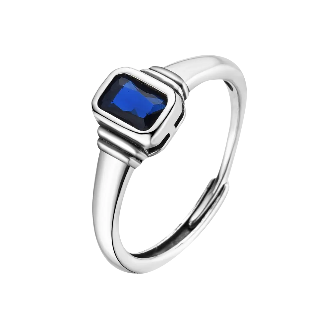 Ring Blue Baguette LisaConcept