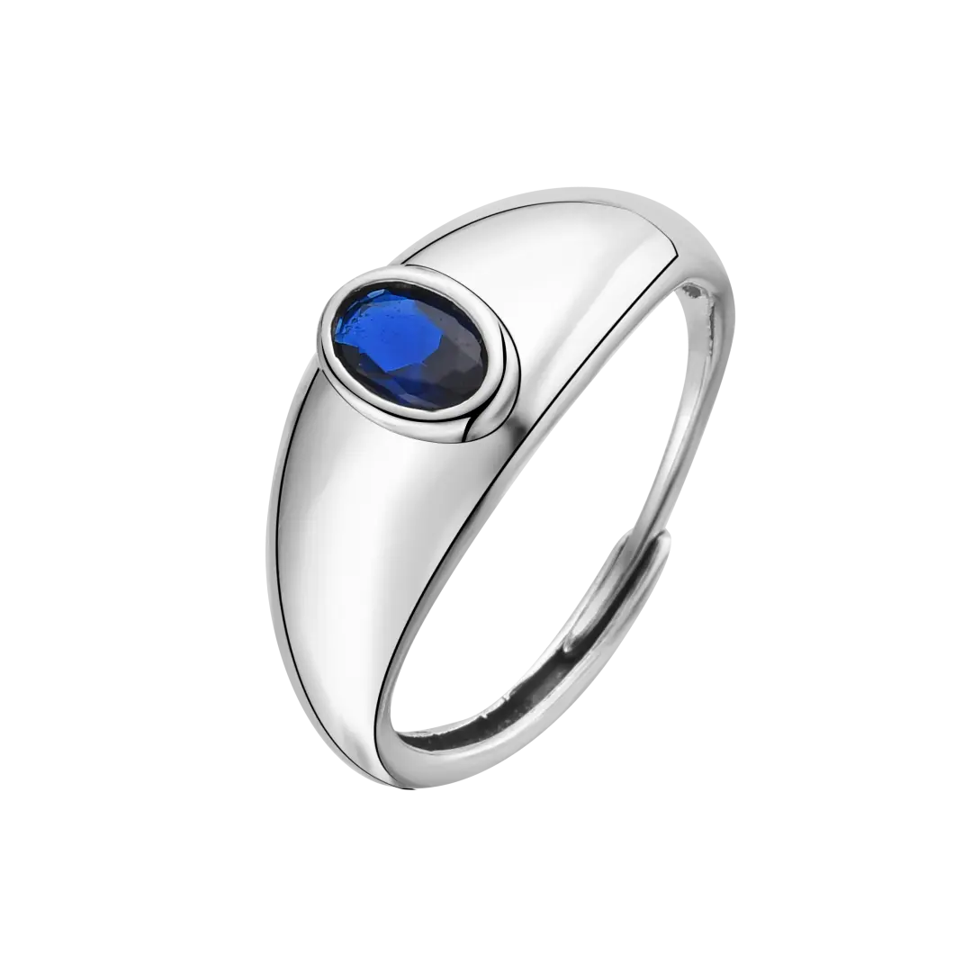 Ring Blue Oval LisaConcept