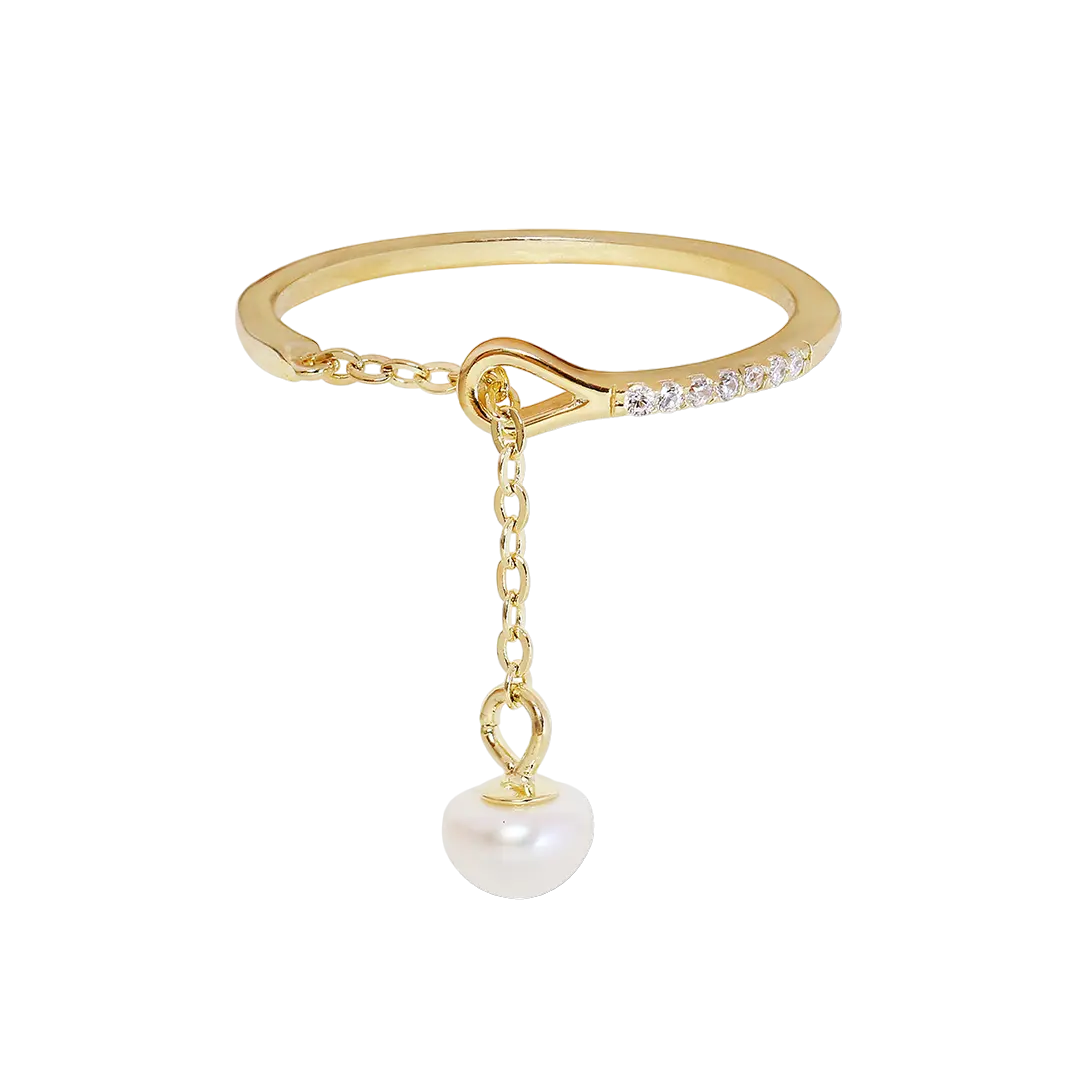 Ring Chain Pearl LisaConcept