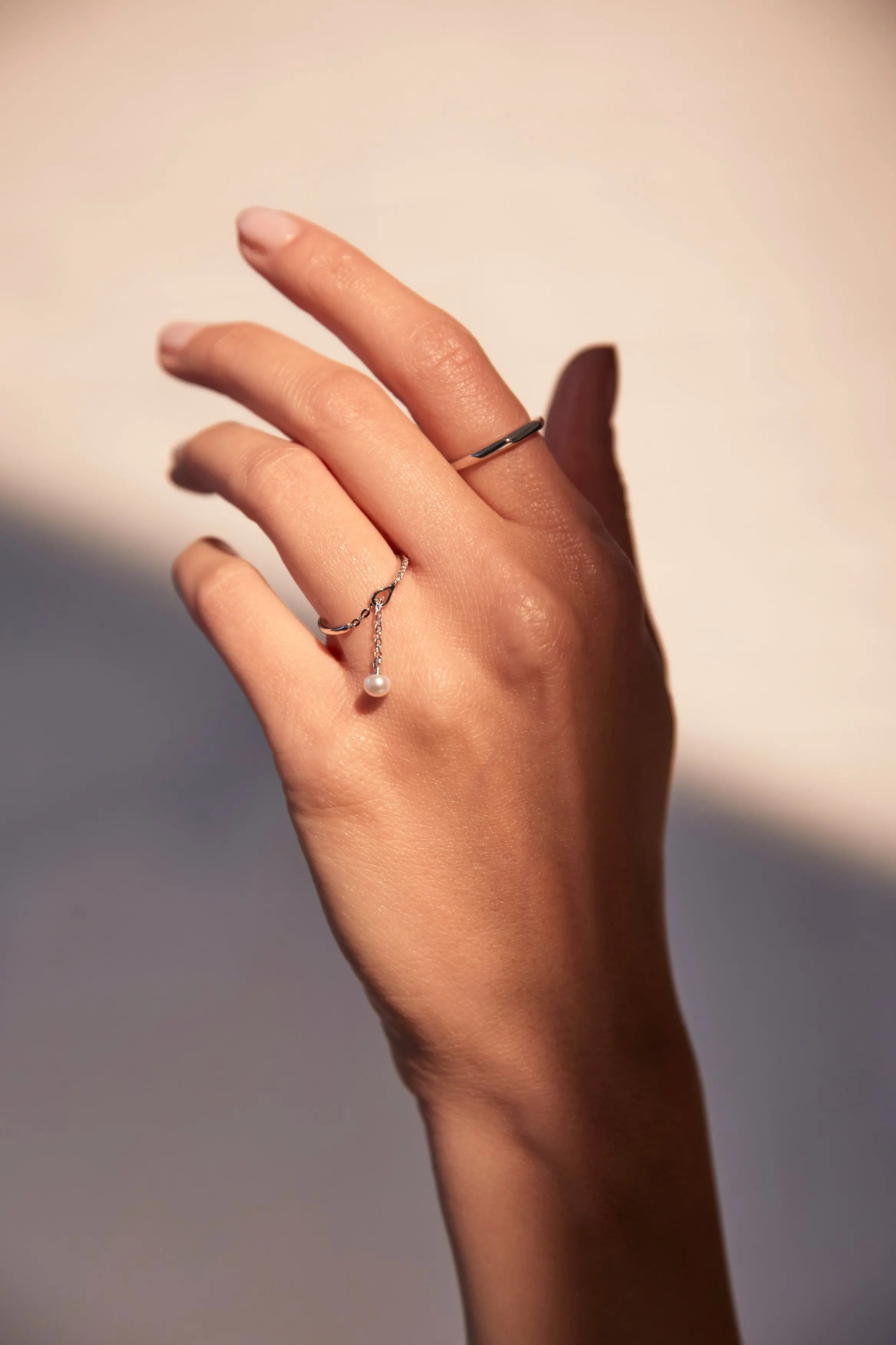 Ring Chain Pearl LisaConcept