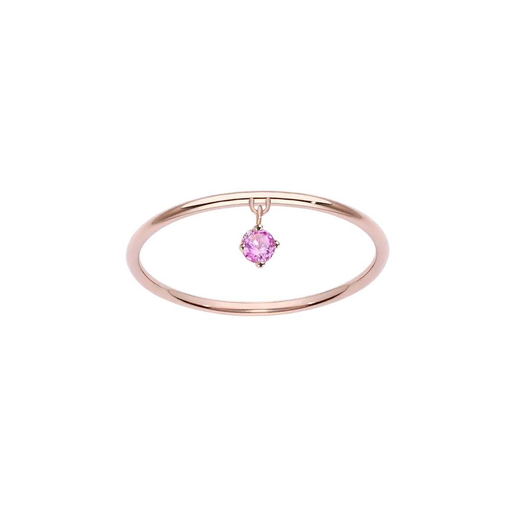 Ring Pink Sapphire Drop M LisaConcept