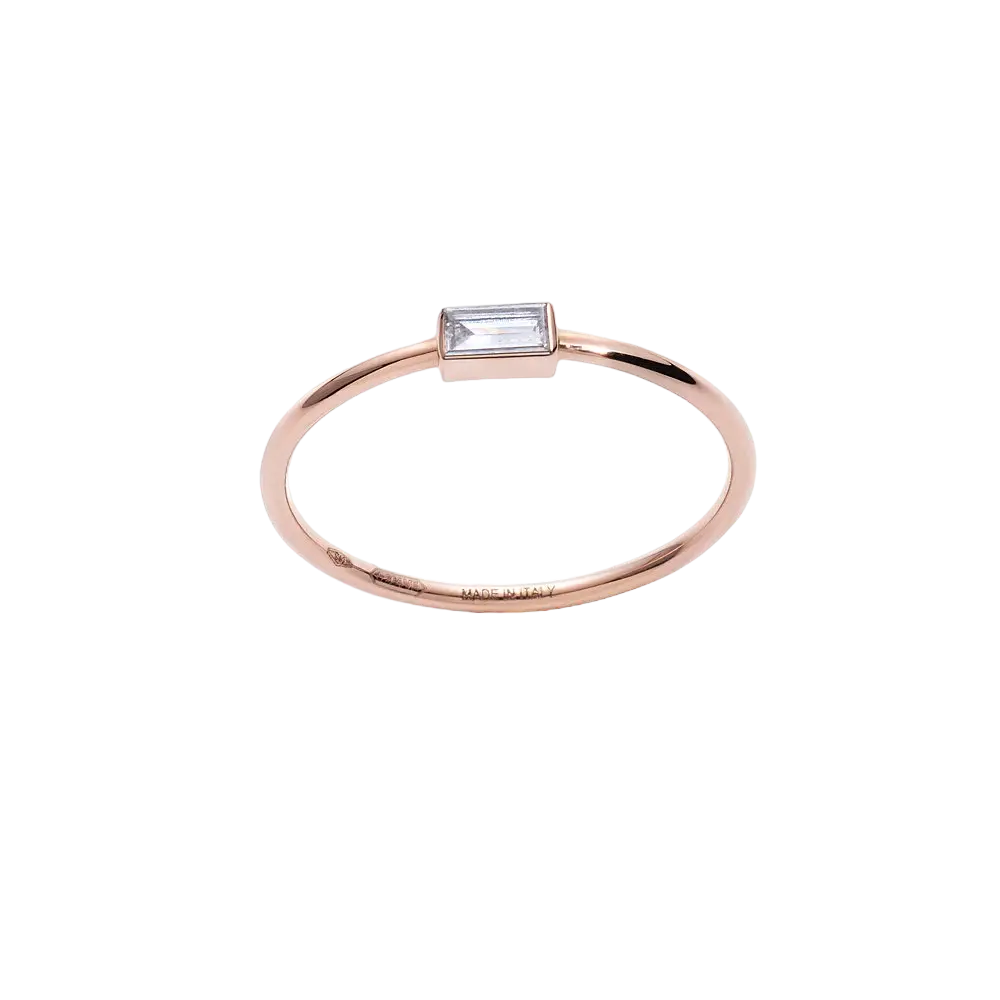 Ring White Baguette Diamond LisaConcept