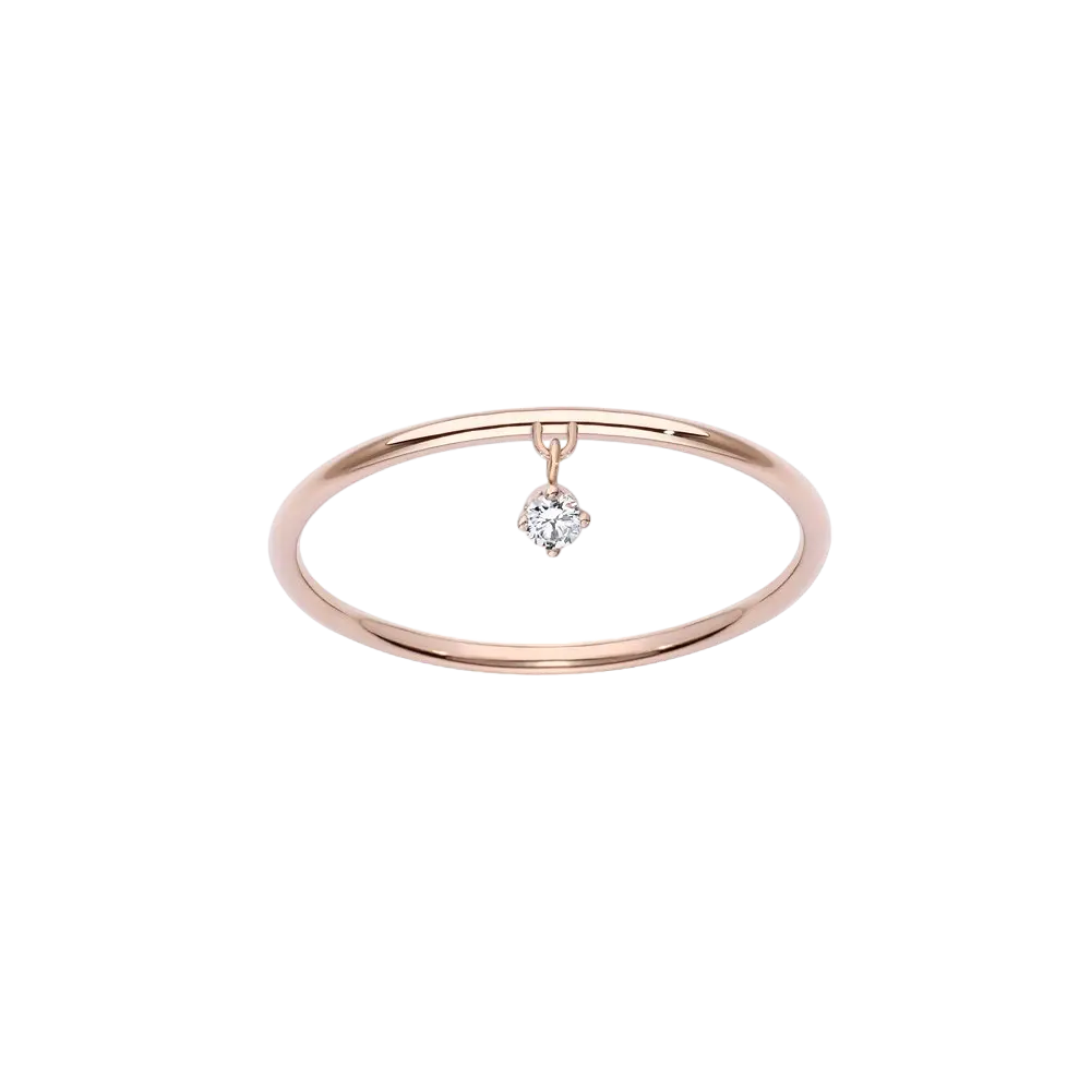 Ring White Diamond Drop S LisaConcept