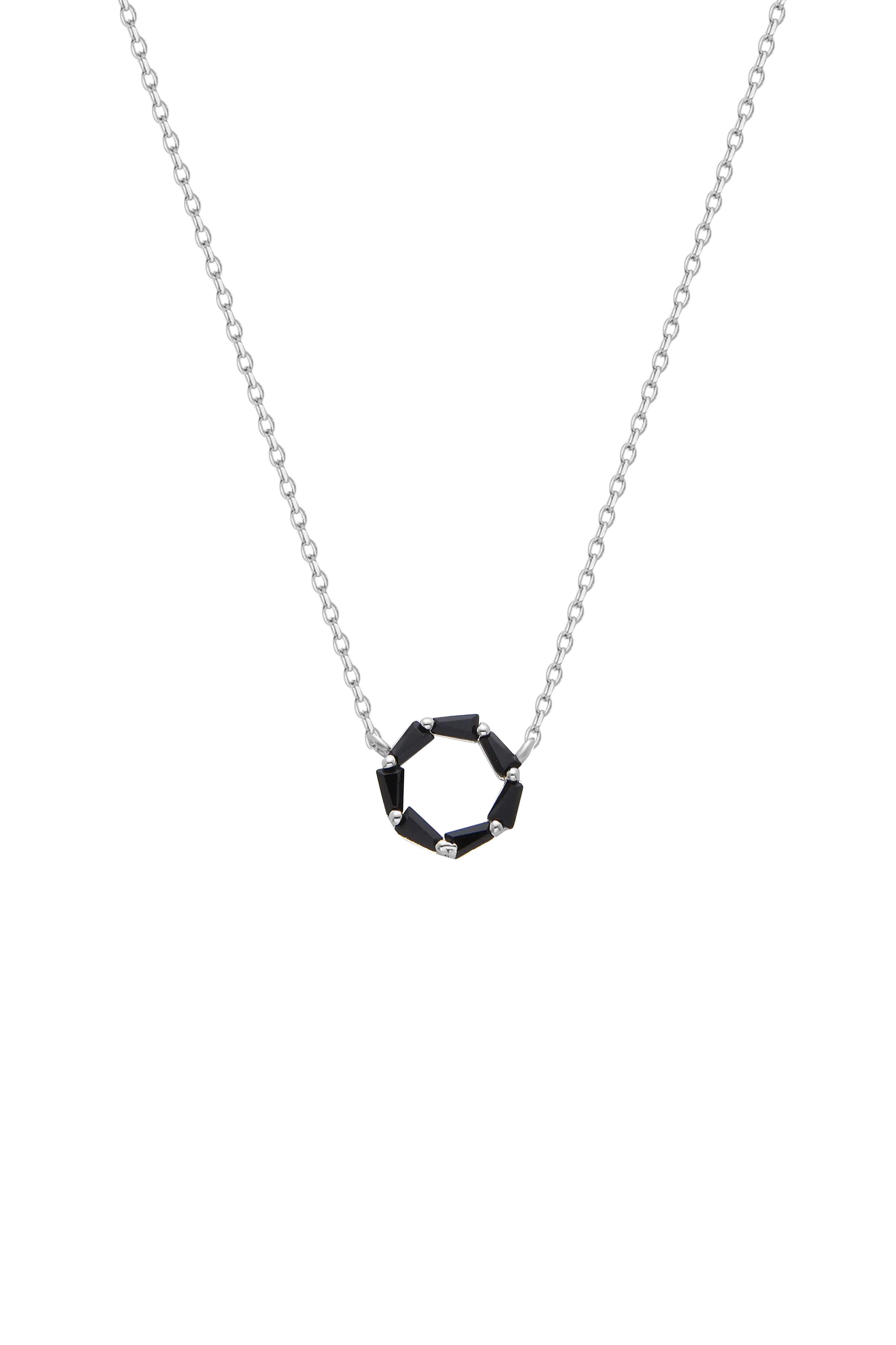 Halskette Circle of Life - Baguette Black LisaConcept