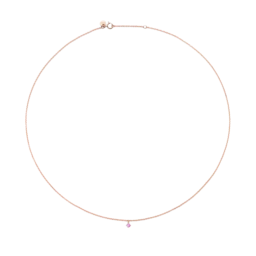 Halskette Pink Sapphire Drop LisaConcept