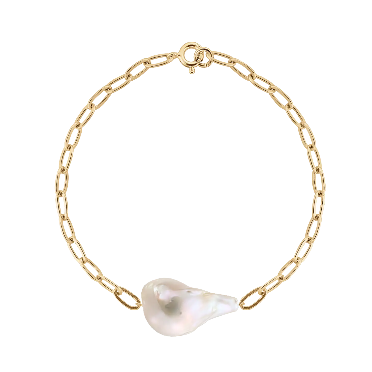 Armband  Baroque Pearl on Chain LisaConcept
