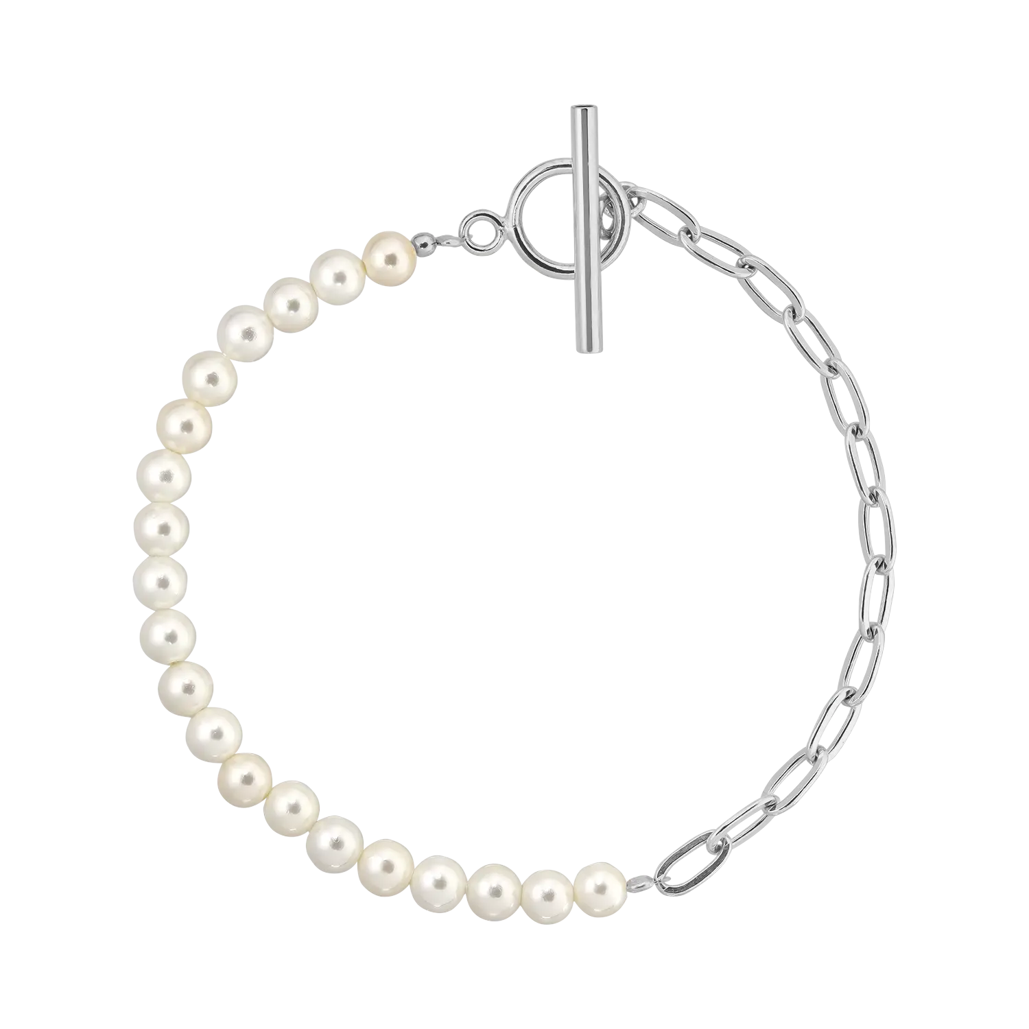 Armband  Half Pearl Half Chain LisaConcept