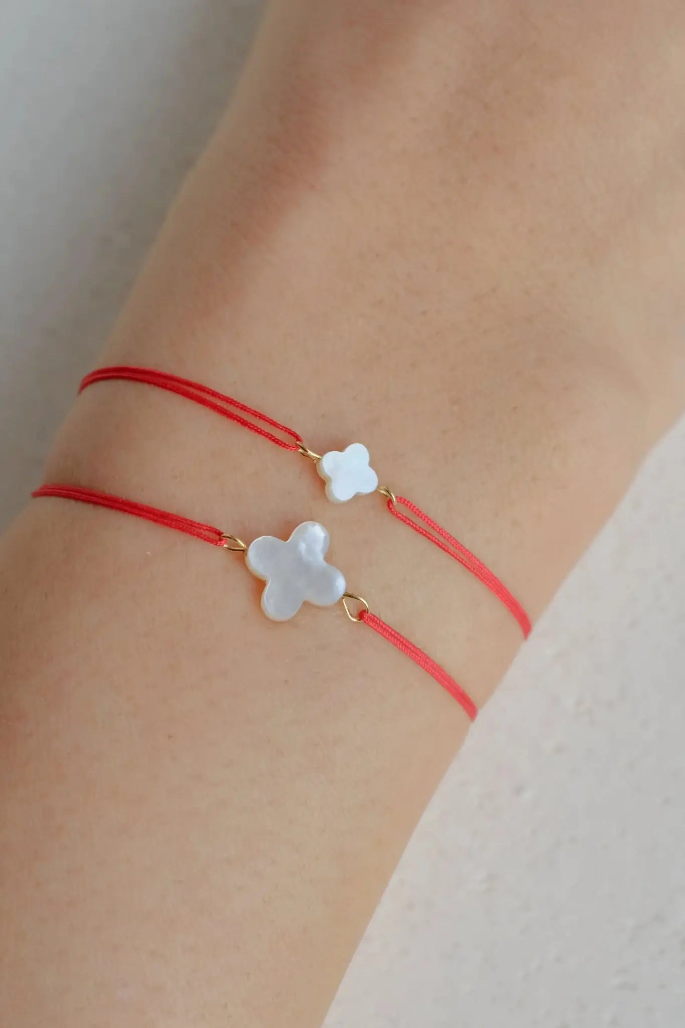 Armband Joy - white L Lisa&Co.