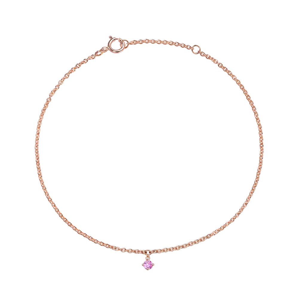 Armband  Pink Sapphire Drop M LisaConcept