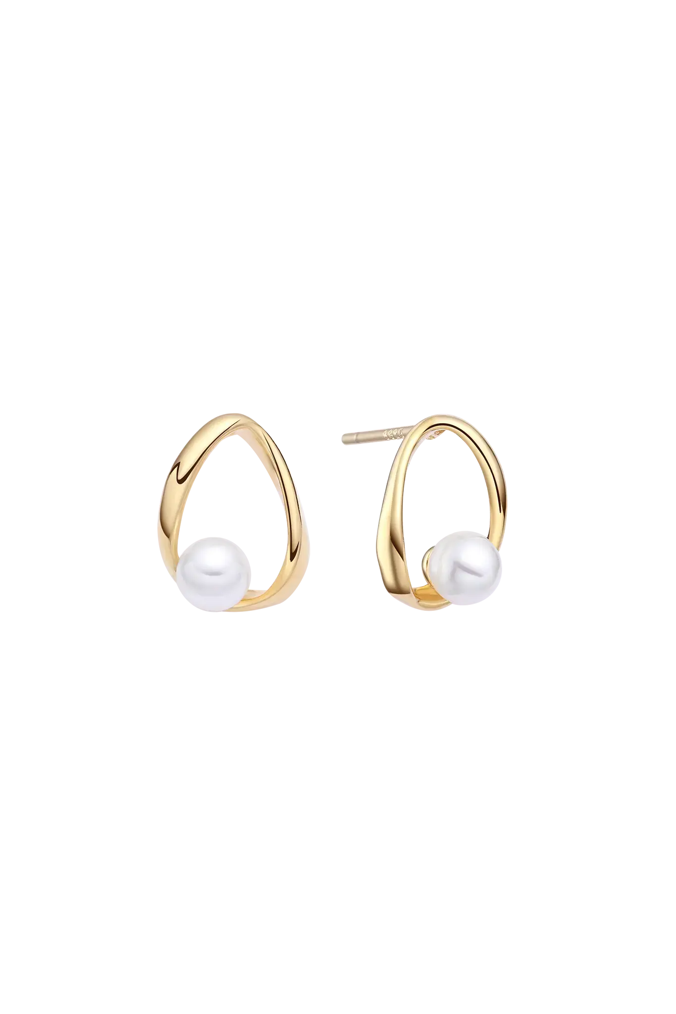 Cercei Argint Balanced Pearl Lisa&Co.