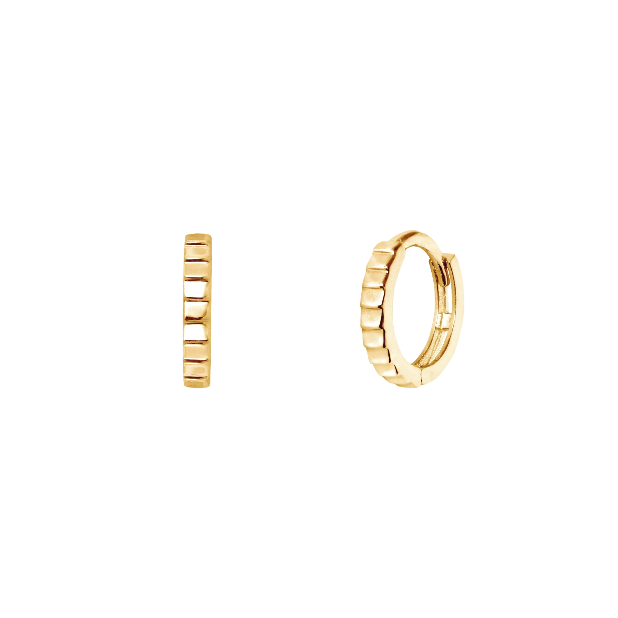 Ohrringe Hammered Hoops LisaConcept