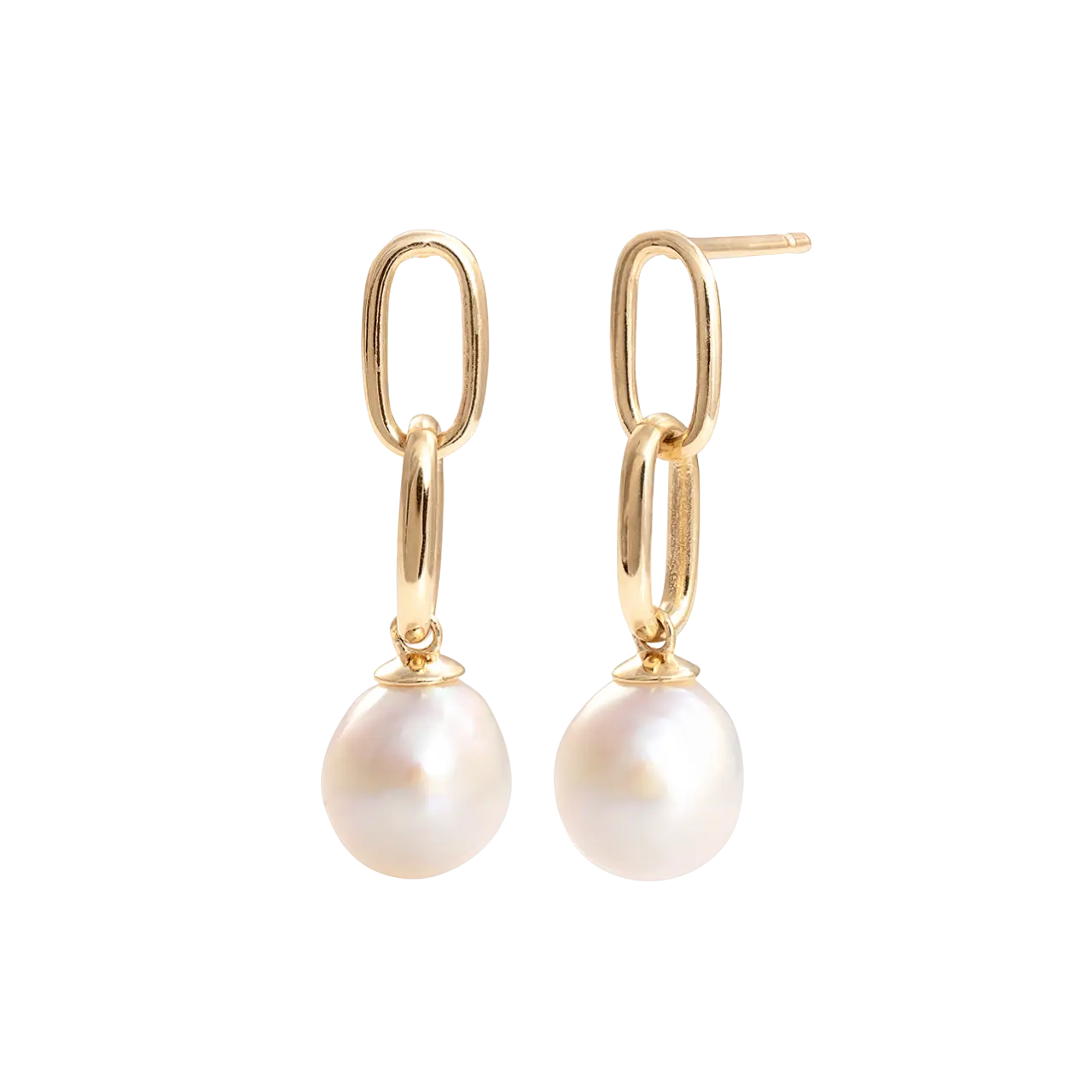 Ohrringe Links&Pearls • Gold 14K LisaConcept