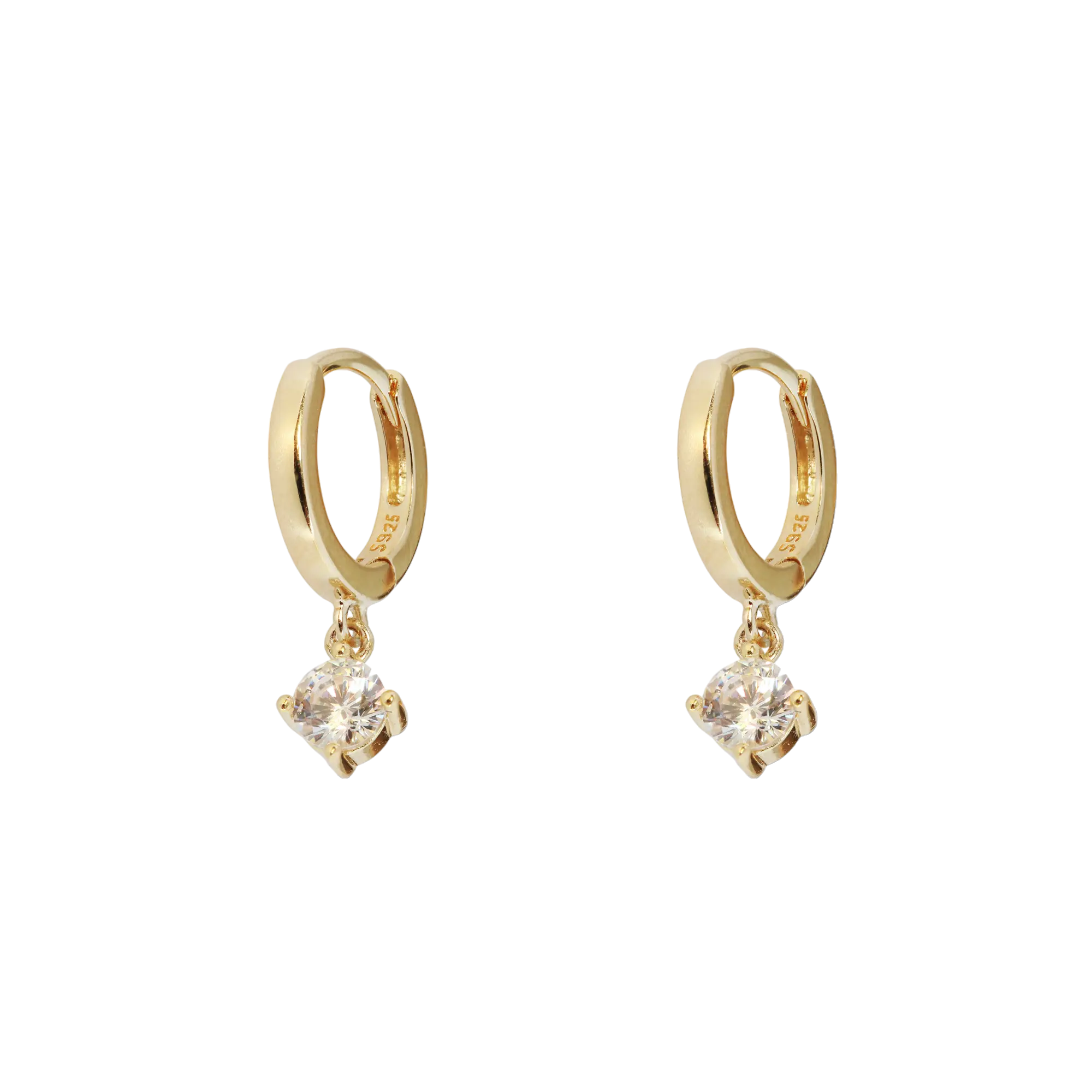 Ohrringe Mini Circle Crystal Gems LisaConcept