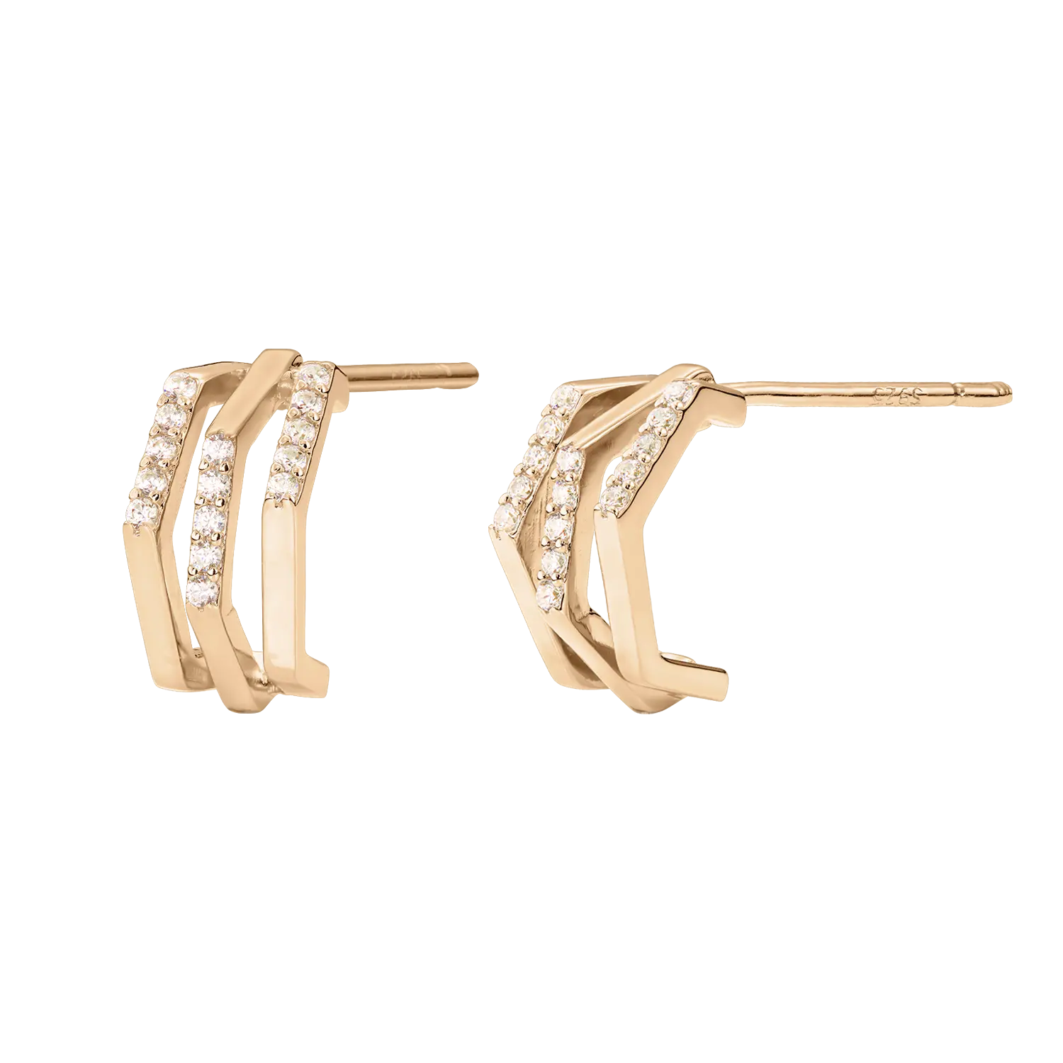 Ohrringe Octagon Hoops LisaConcept
