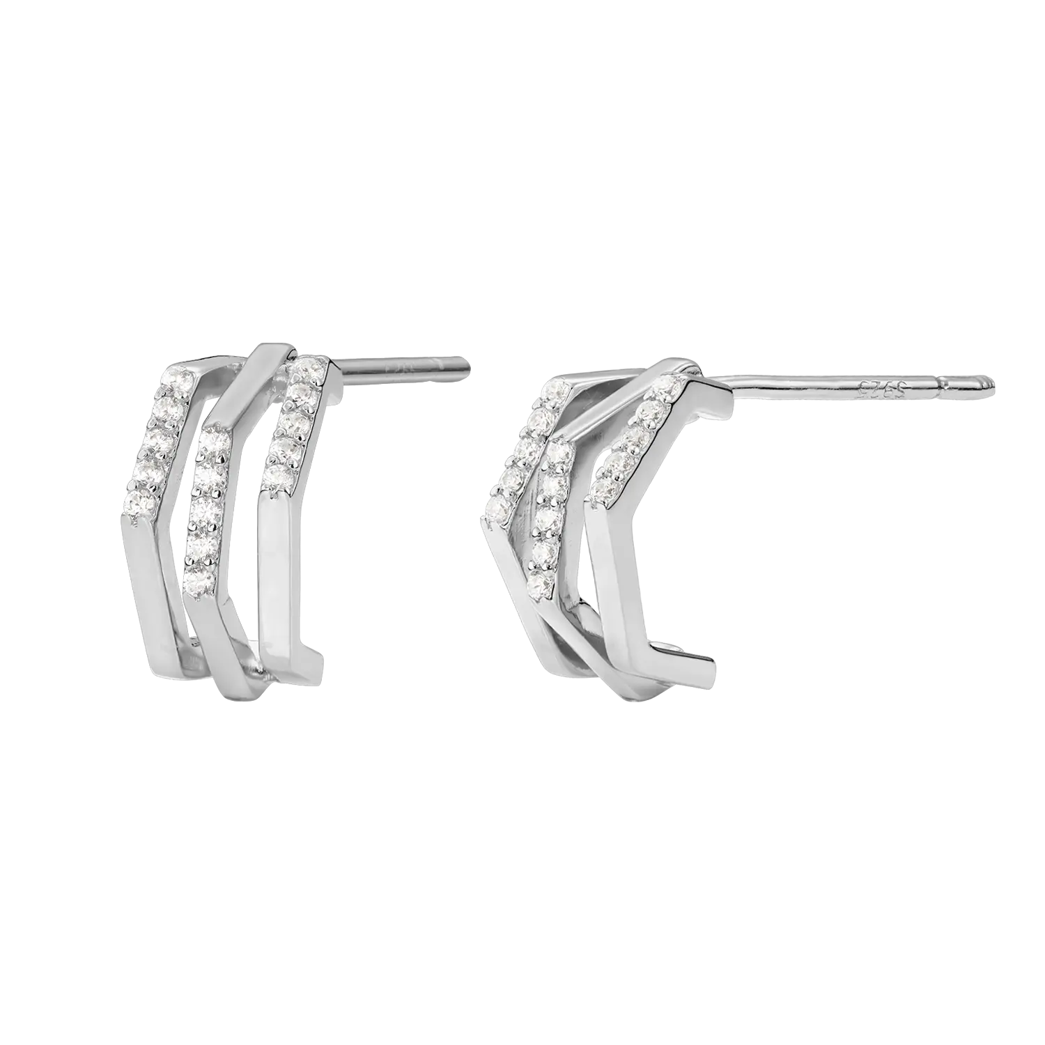 Ohrringe Octagon Hoops LisaConcept