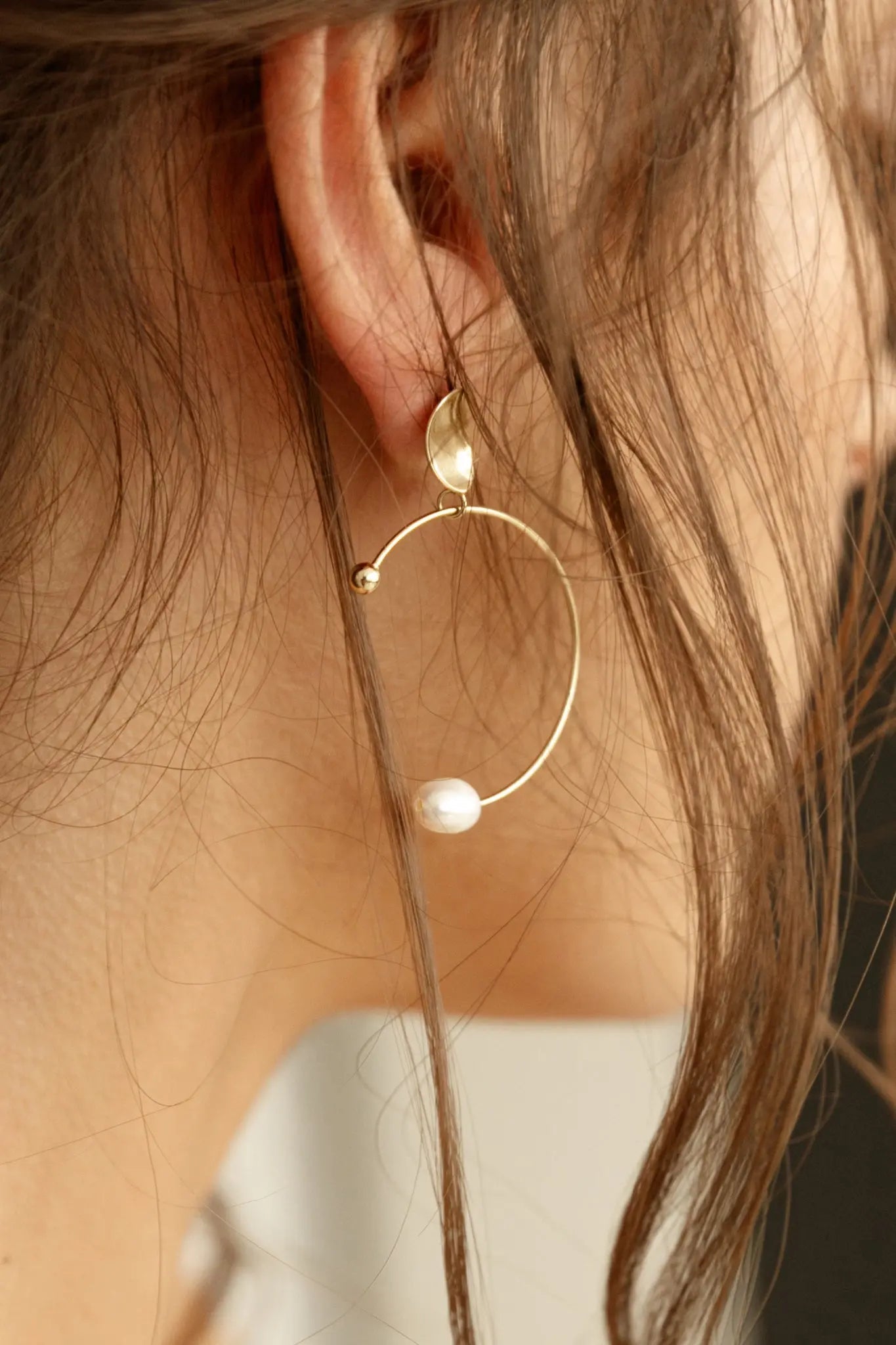 Ohrringe Pearl on Circle LisaConcept