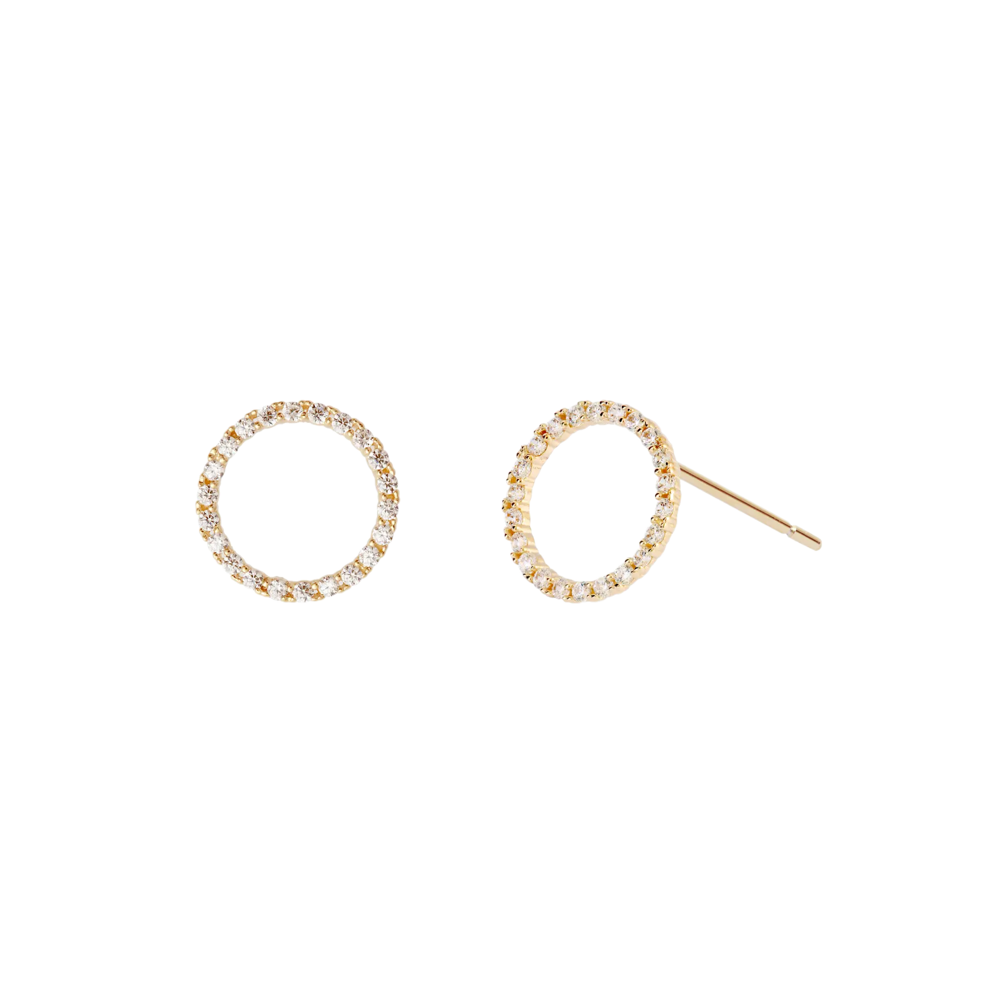Ohrringe Shiny Circle L • Gold 14K LisaConcept