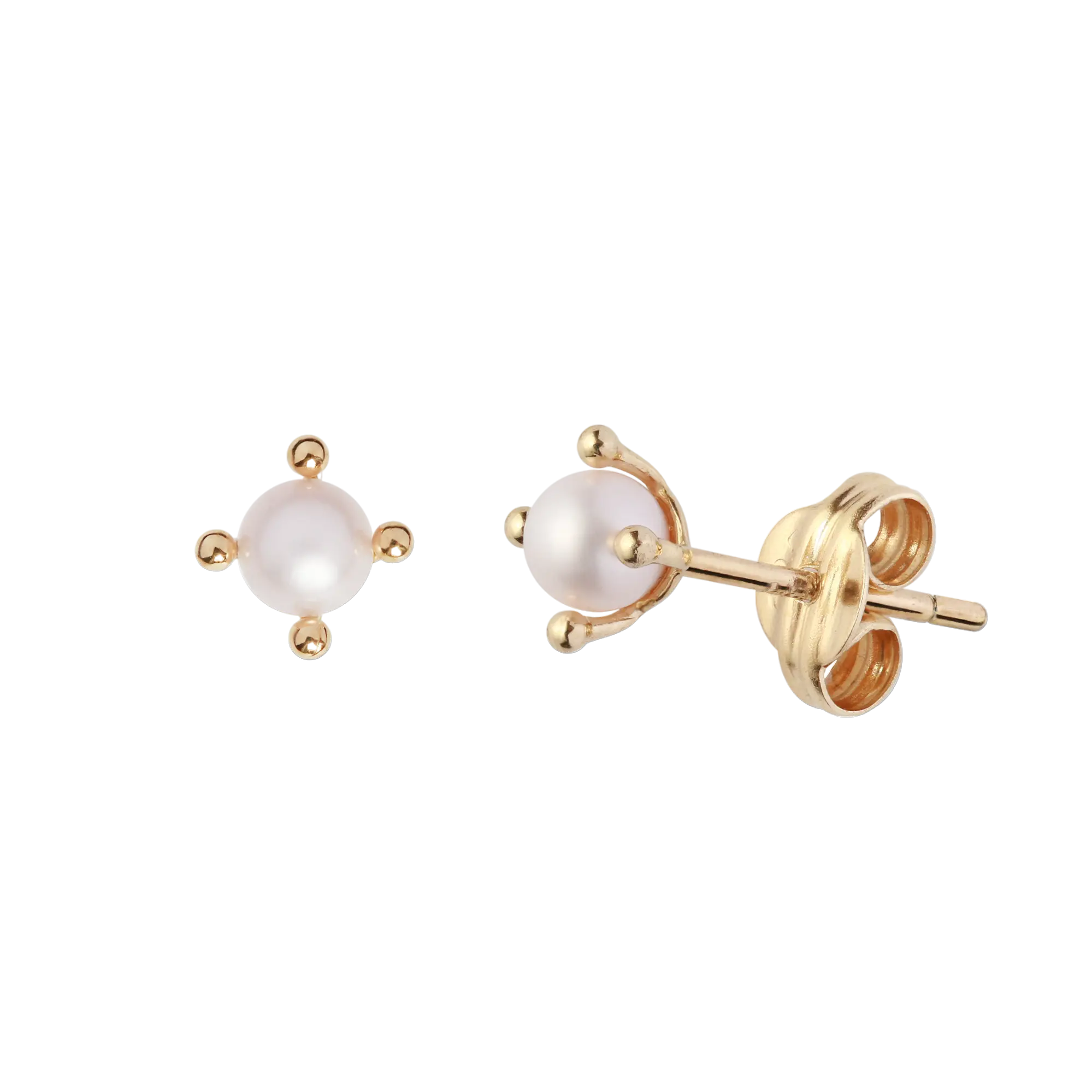 Ohrringe Simple Pearl • Gold 14K LisaConcept