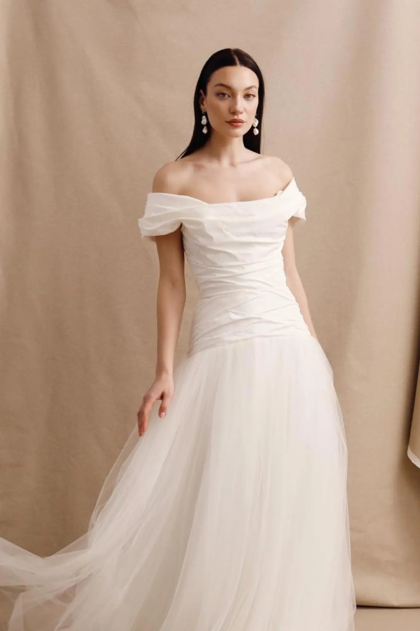 Ohrringe White Pearl Double Drop LisaConcept