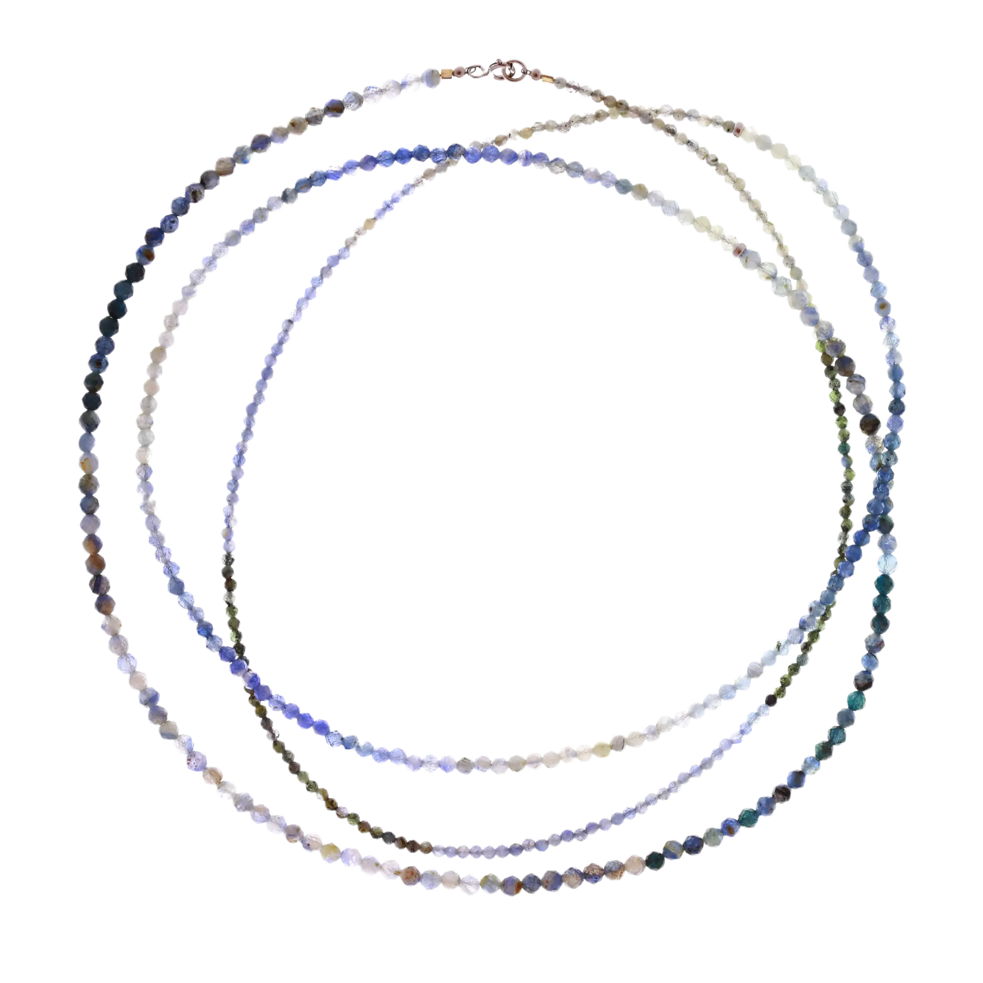 Collier Gradient Blue Crystals L LisaConcept