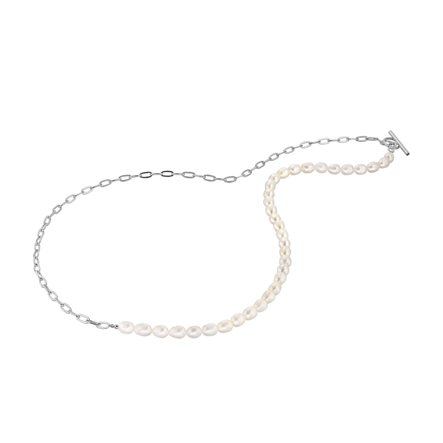 Collier Half Pearl Half Chain LisaConcept