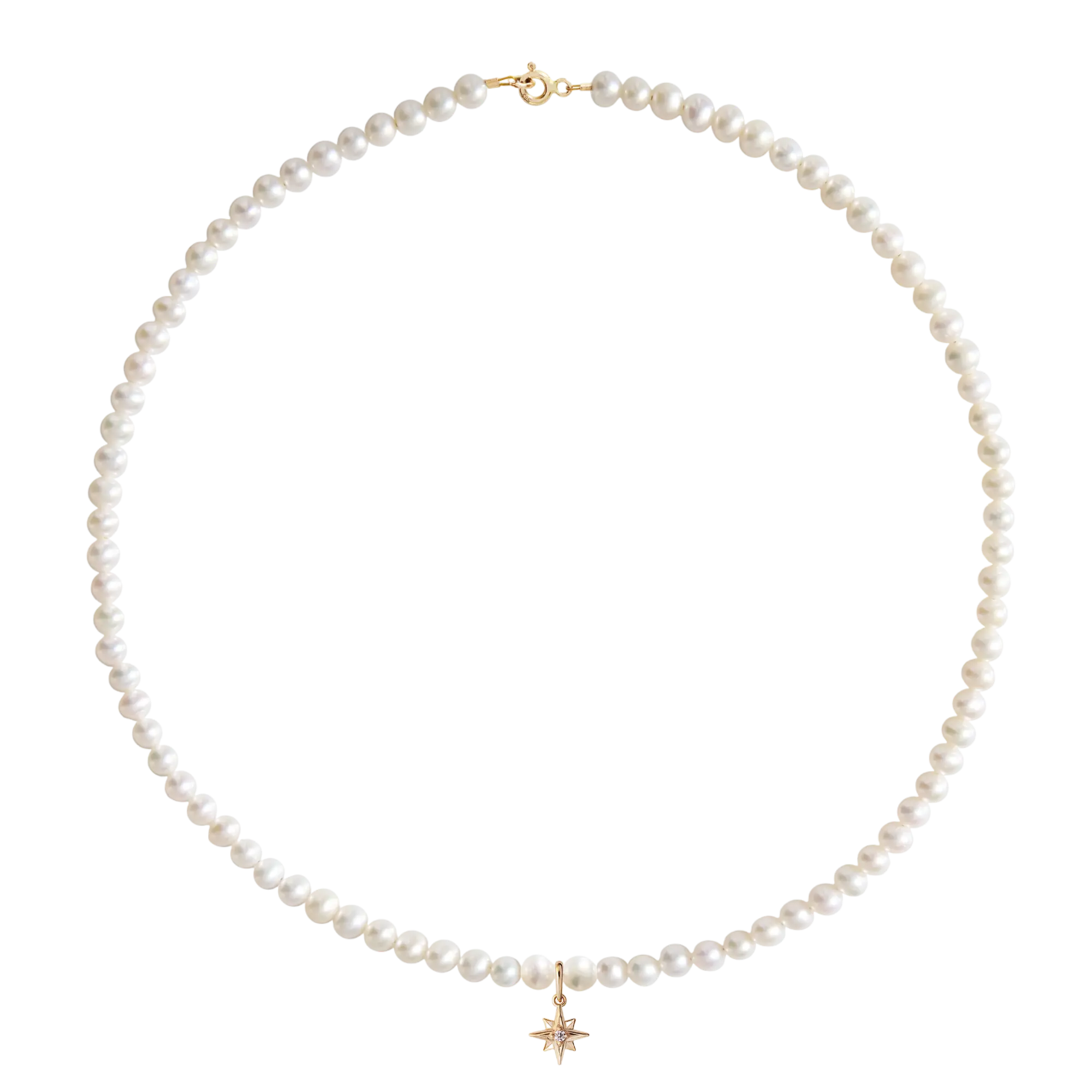 Collier Moving Pearls&Northern Star • Gold 14K LisaConcept