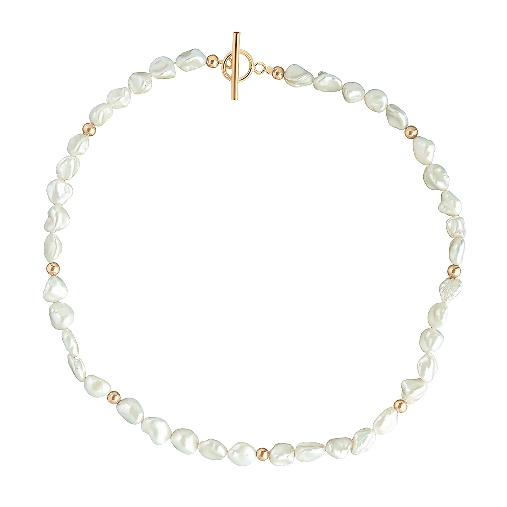 Collier Odette White Pearls • Gold 14K LisaConcept