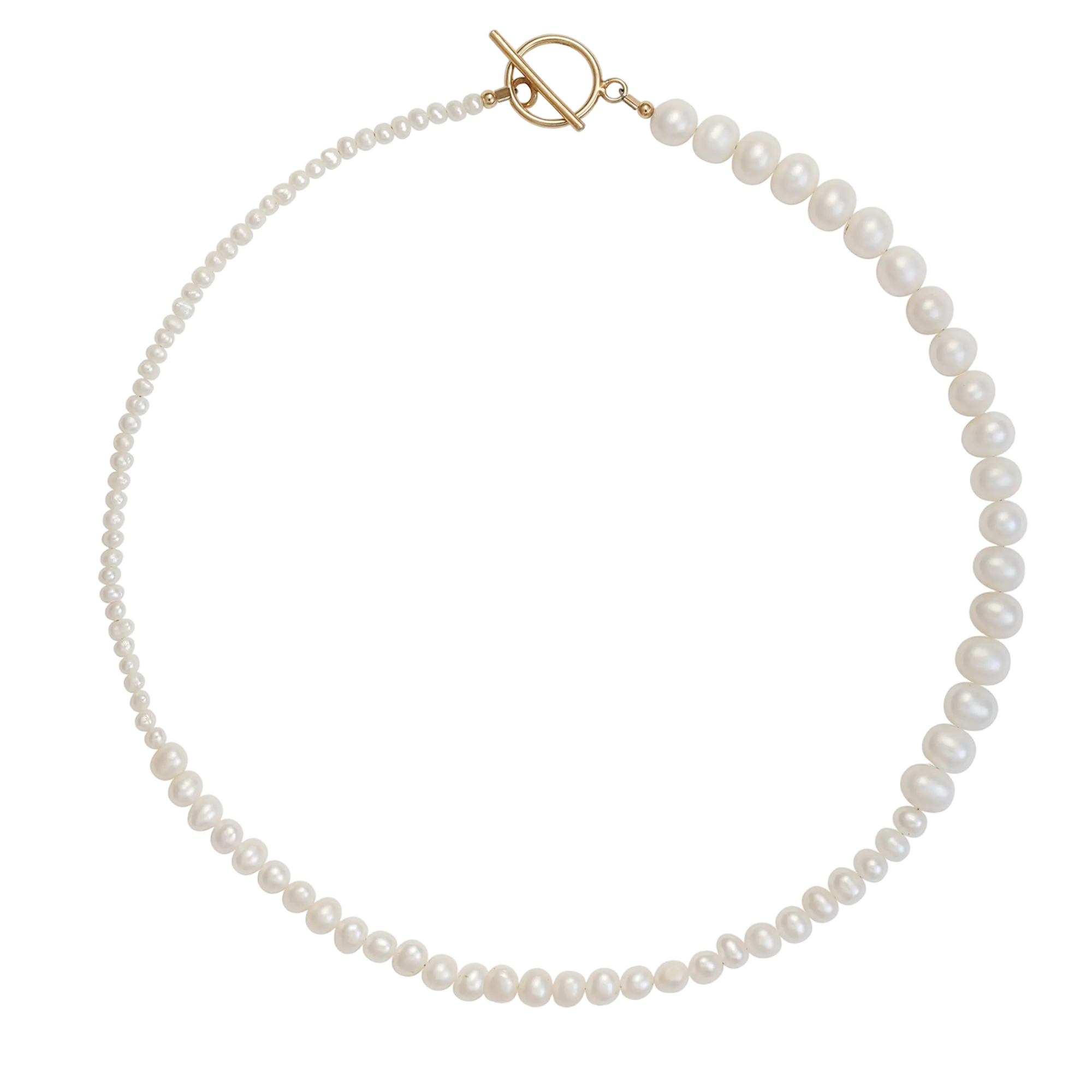 Collier Pearl Gradient III - Gold 14K LisaConcept