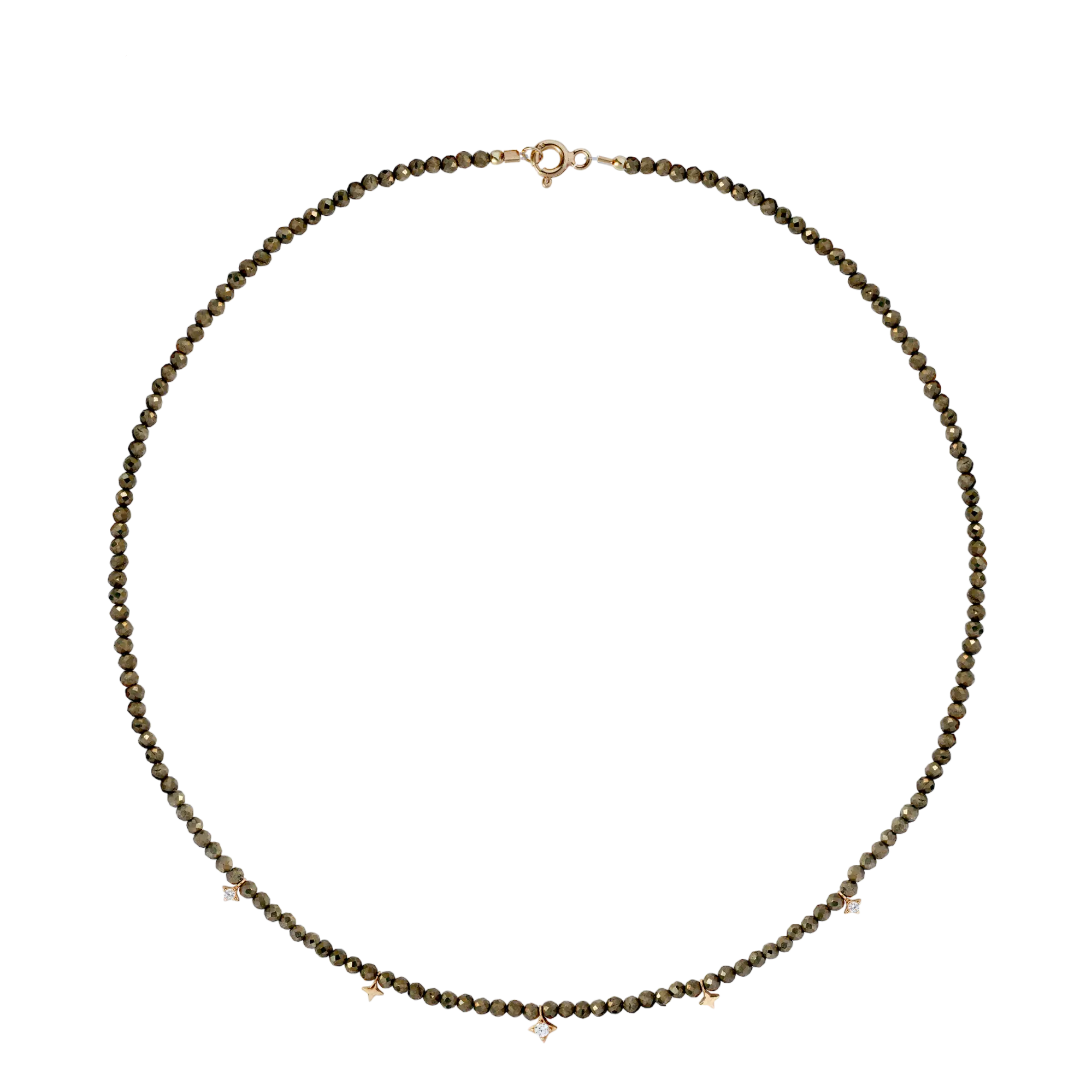 Collier Pyrite&Stars • Gold 14k LisaConcept