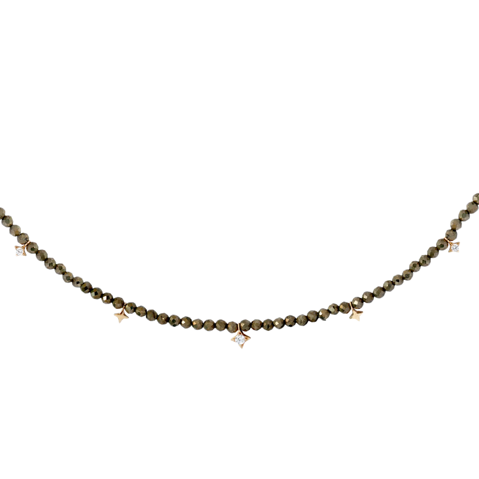Collier Pyrite&Stars • Gold 14k LisaConcept
