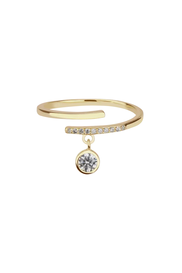 Ring Crystal Drop LisaConcept