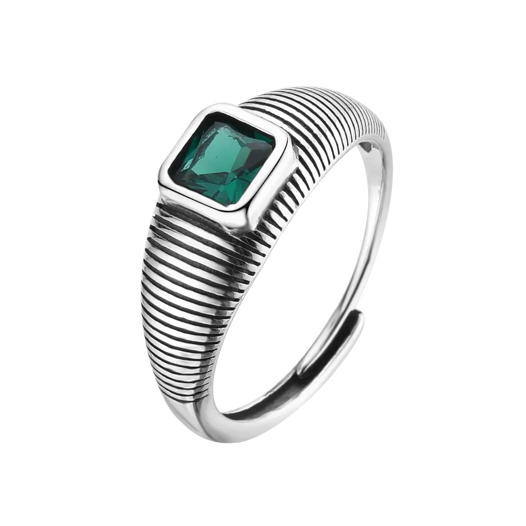 Ring Green Square LisaConcept