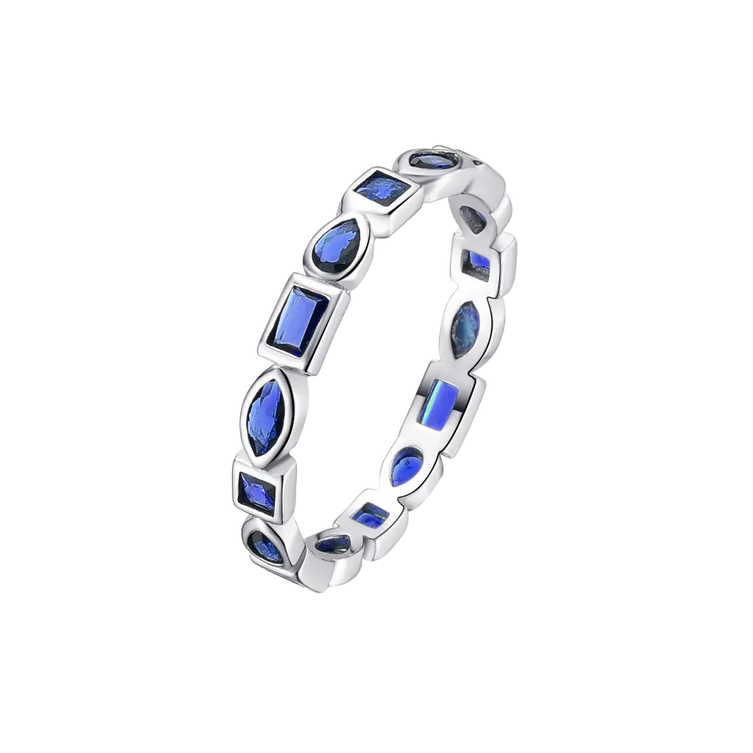 Ring Mosaic Blue LisaConcept
