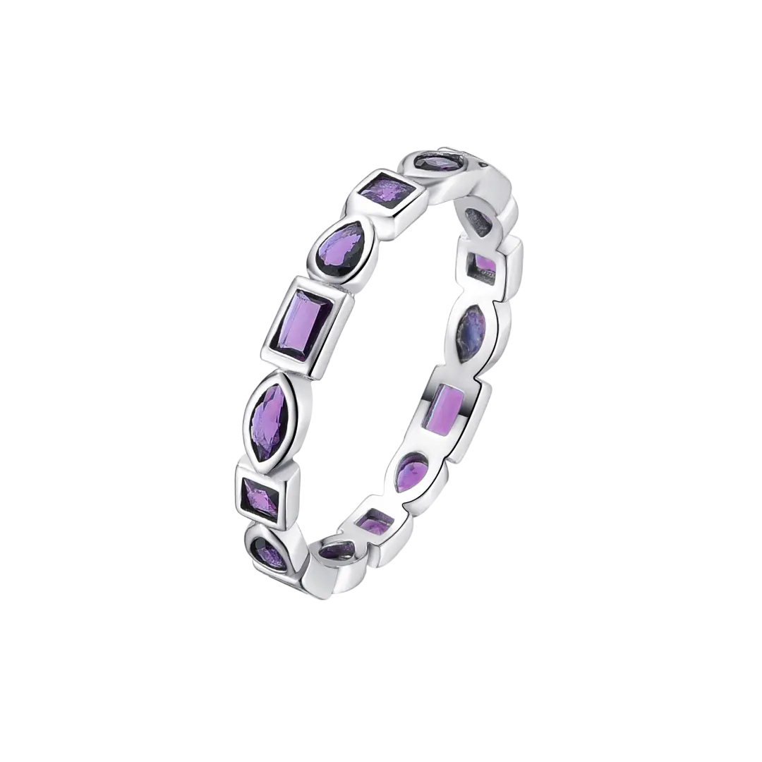 Ring Mosaic Purple LisaConcept