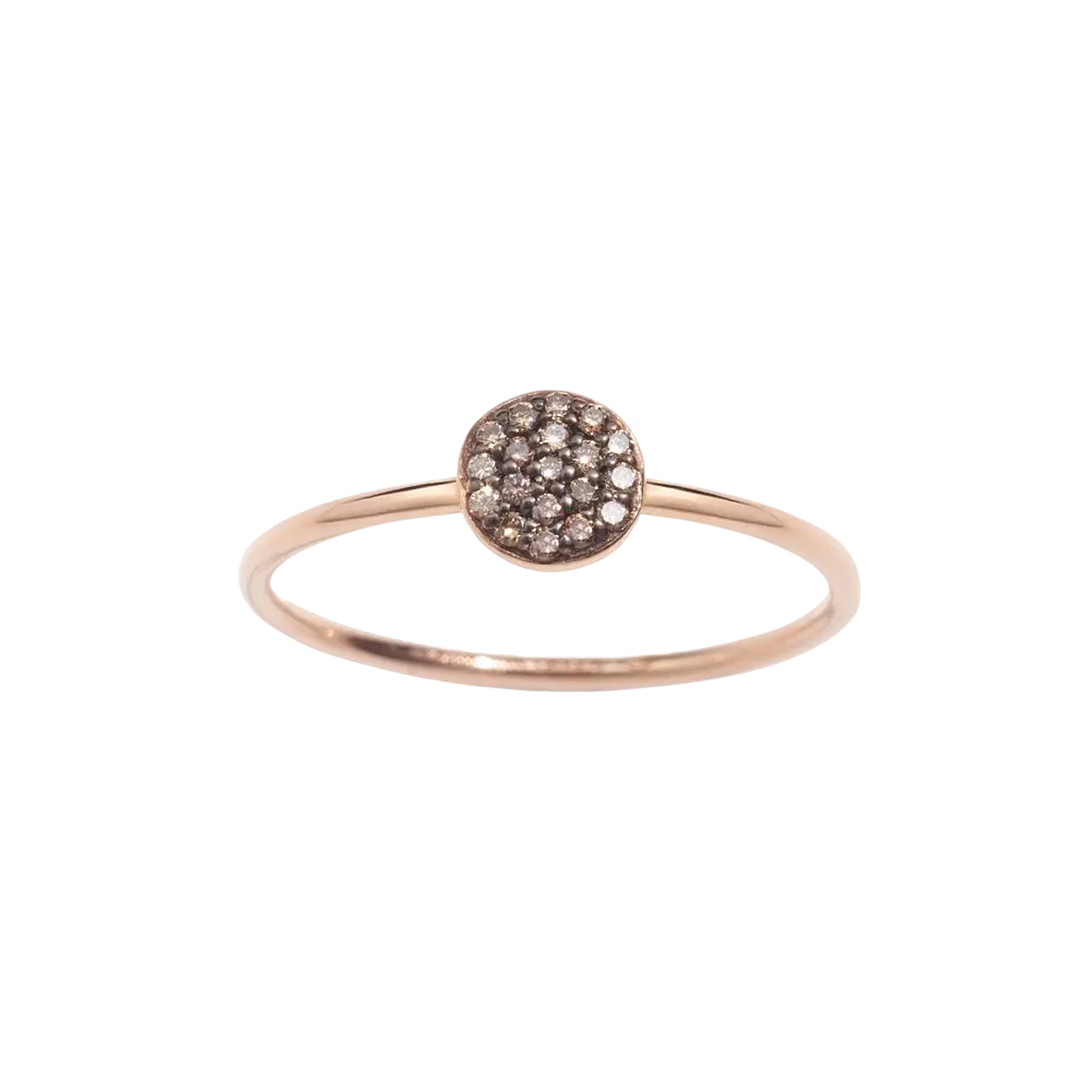 Ring Pave Brown Diamonds L LisaConcept