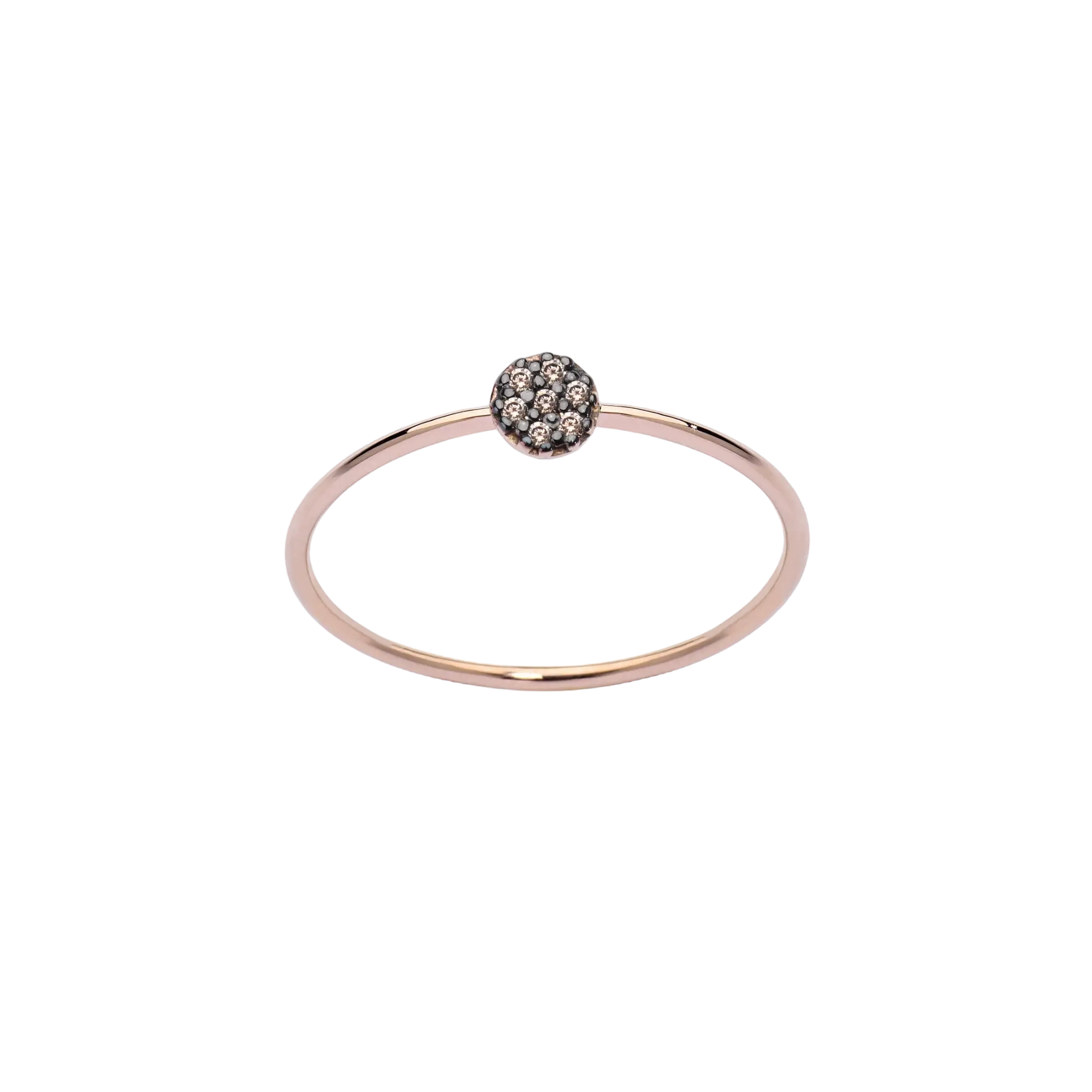 Ring Pave Brown Diamonds S LisaConcept