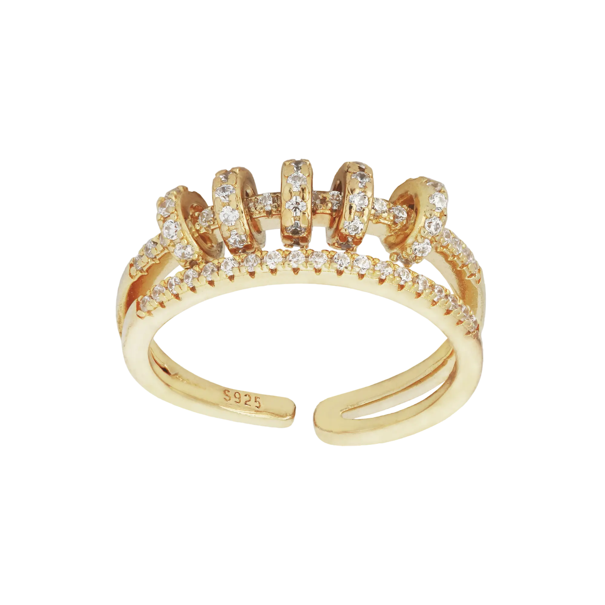 Ring Paved Twister LisaConcept