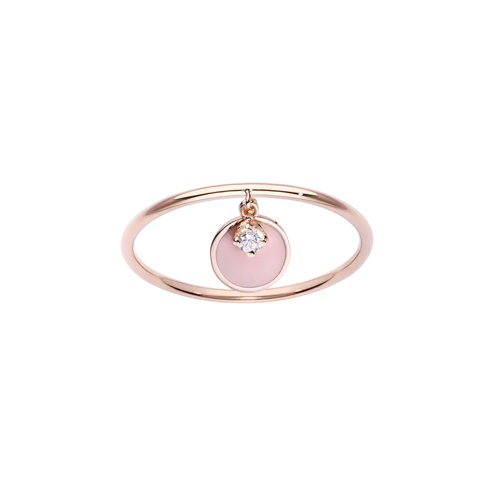 Ring Pink Coin&Diamond LisaConcept