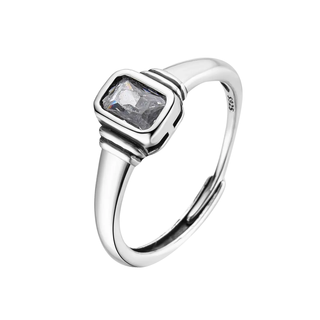 Ring White Baguette LisaConcept