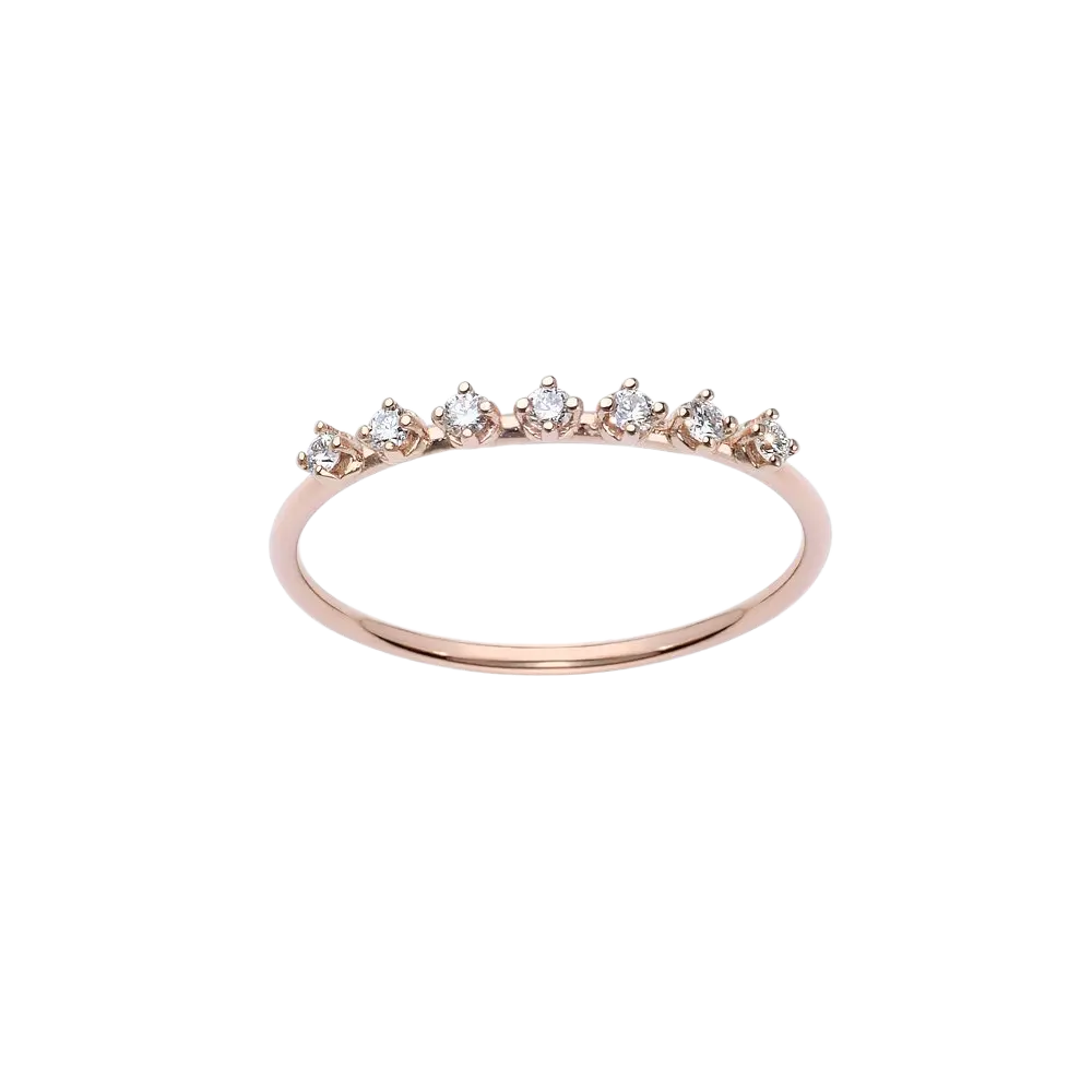 Ring White Diamond Crown LisaConcept