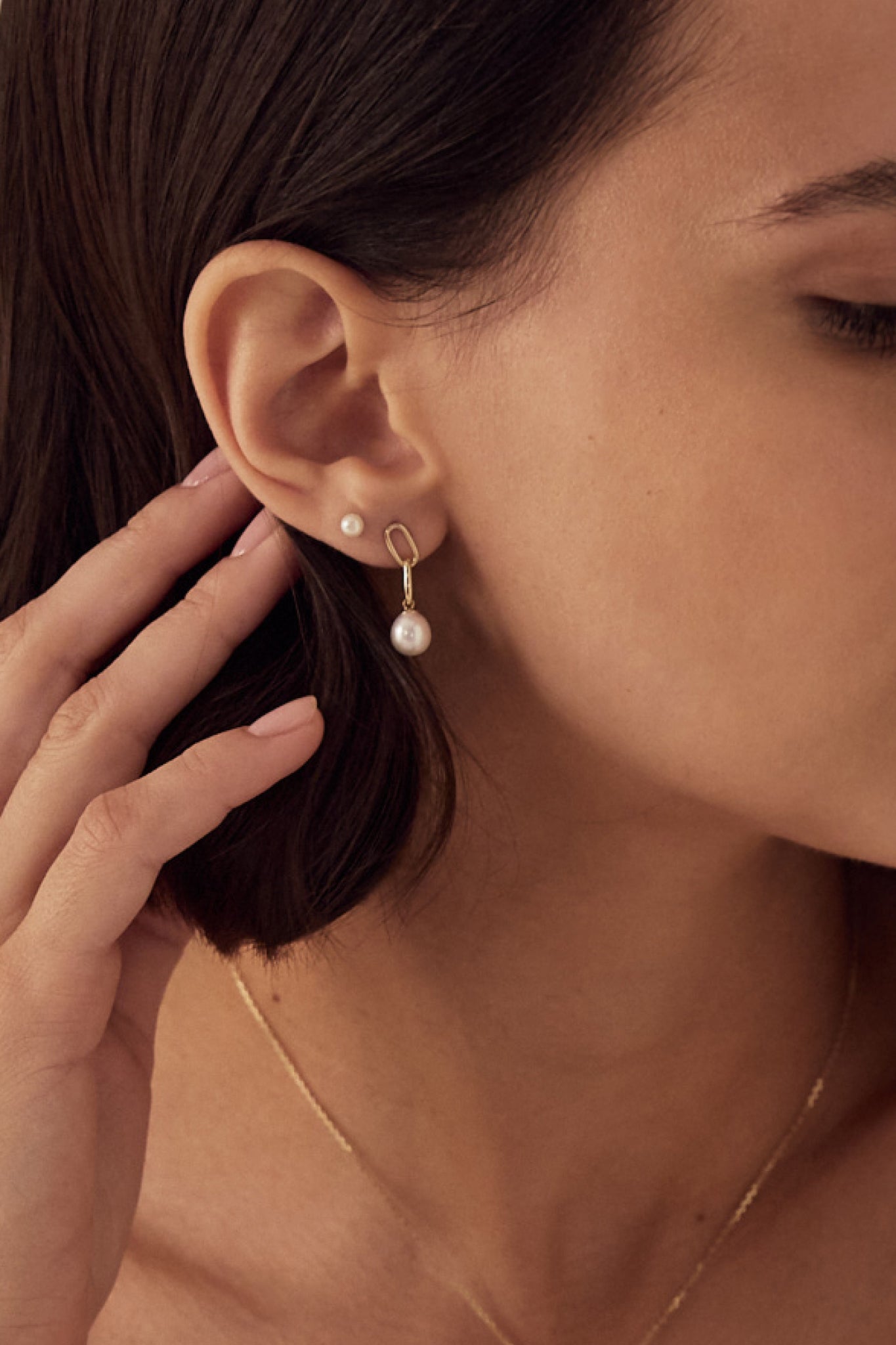 Ohrringe Links&Pearls LisaConcept